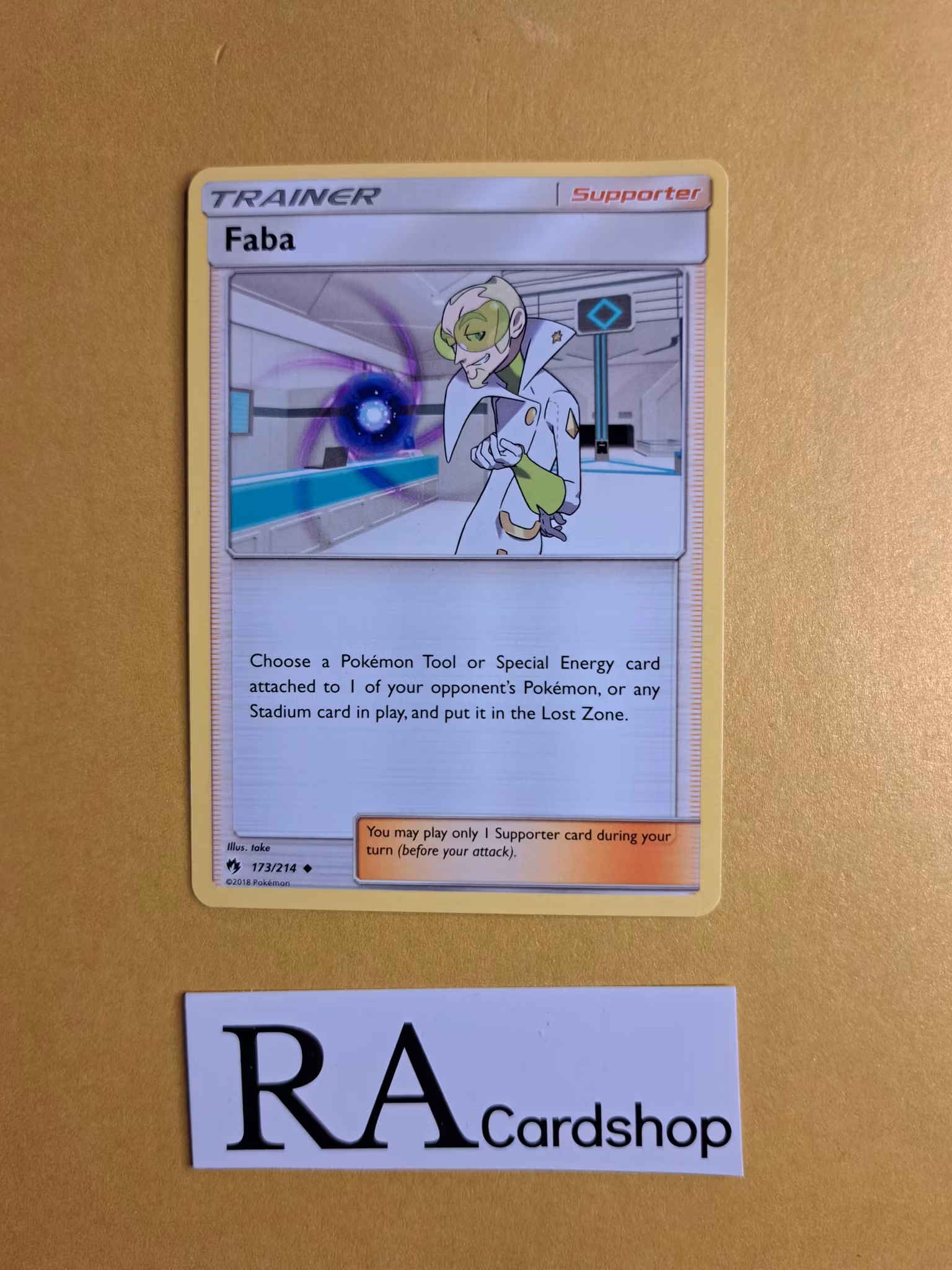 Faba Uncommon 173/145  Lost Thunder Pokemon