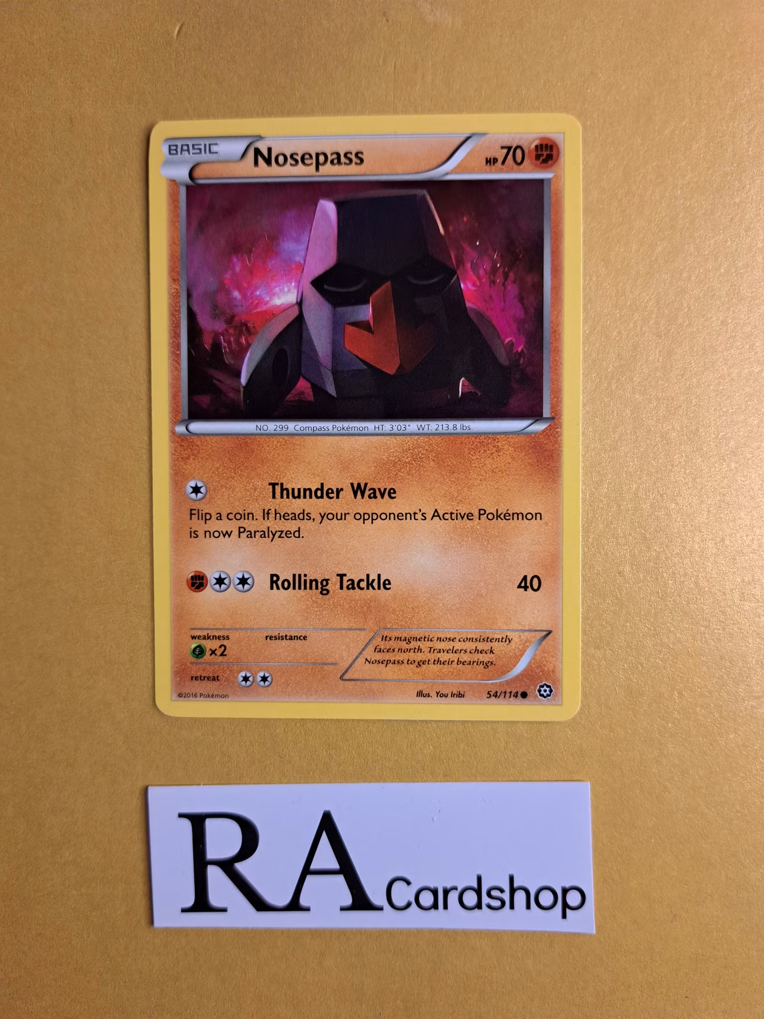 Nosepass Common 54/114 Steam Siege Pokemon