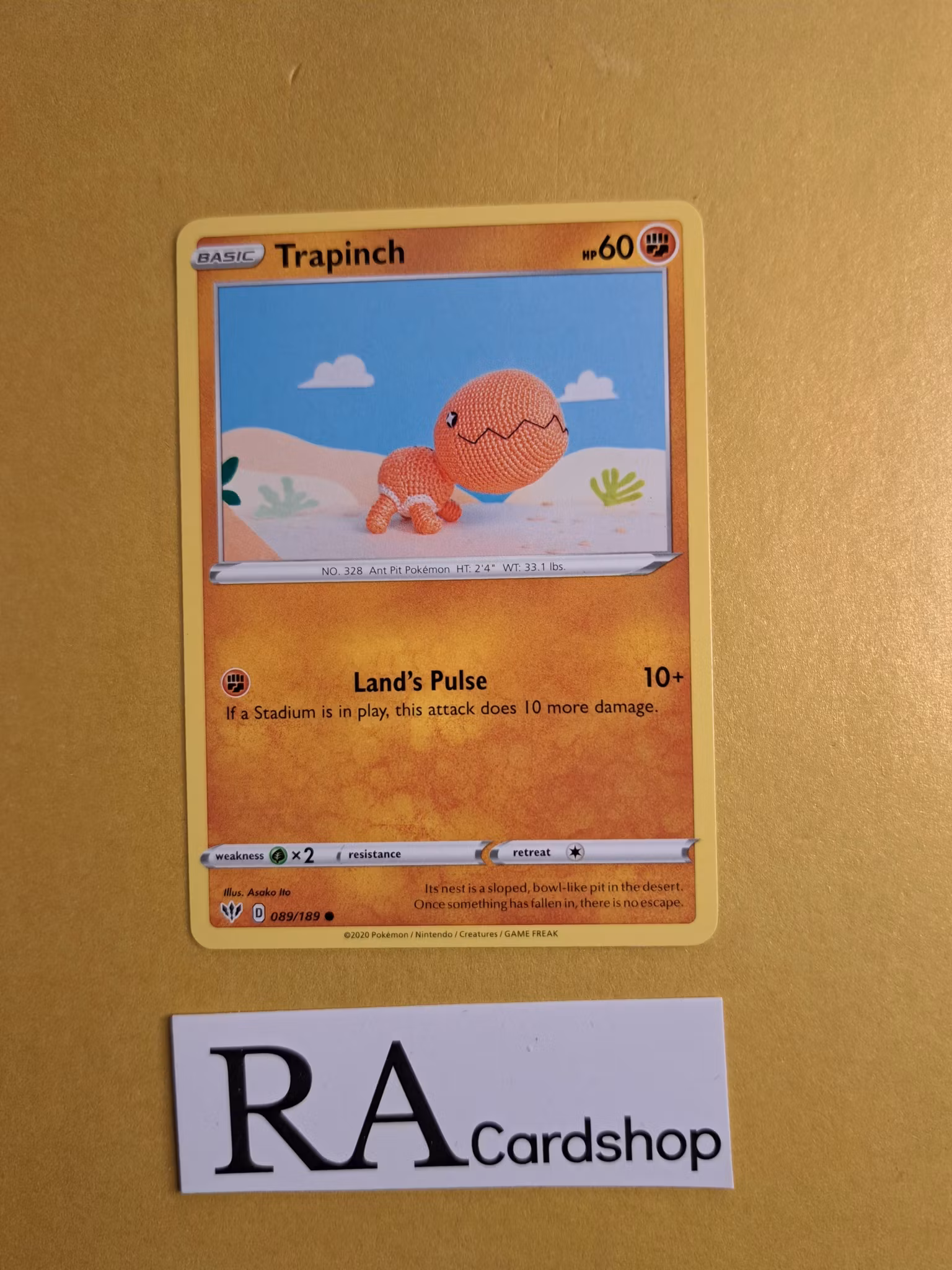 Trapinch Common 089/189 Darkness Ablaze Pokemon