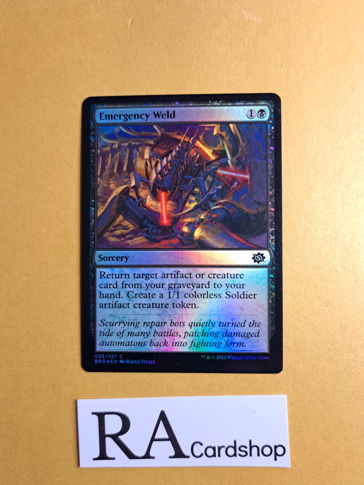 Emergency Weld Common Foil 093/287 The Brothers War Magic the Gathering