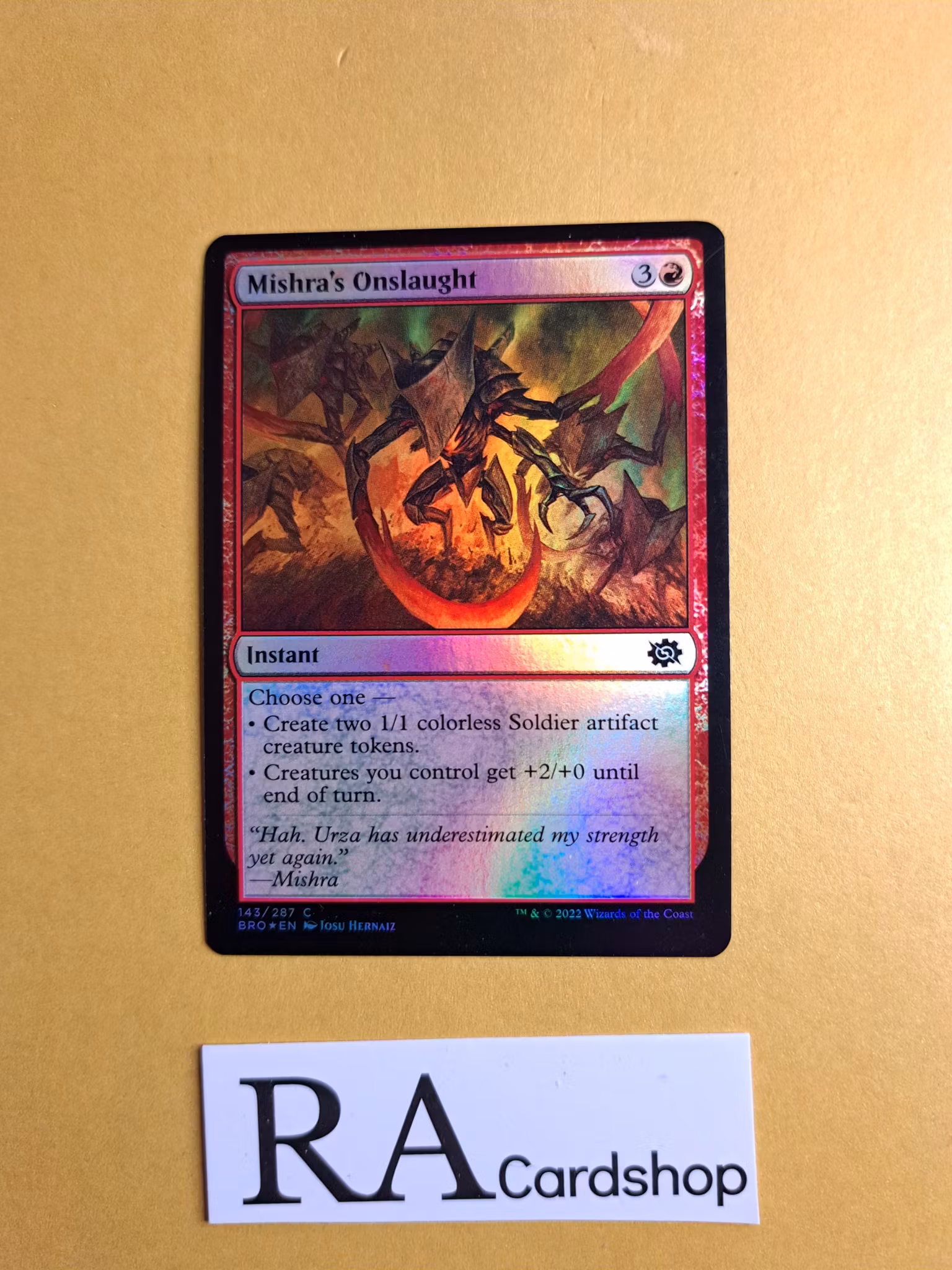 Mishras Onslaught Common Foil 143/287 The Brothers War Magic the Gathering