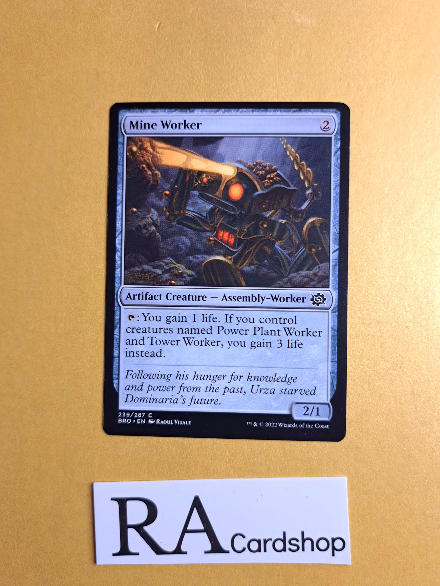 Mine Worker Common 239/287 The Brothers War Magic the Gathering