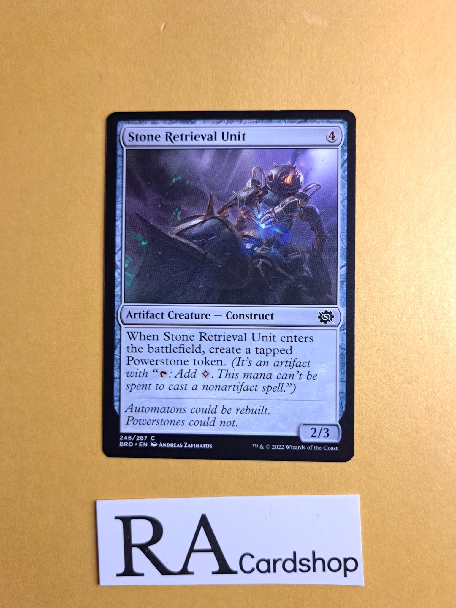 Stone Retrieval Unit Common 248/287 The Brothers War Magic the Gathering