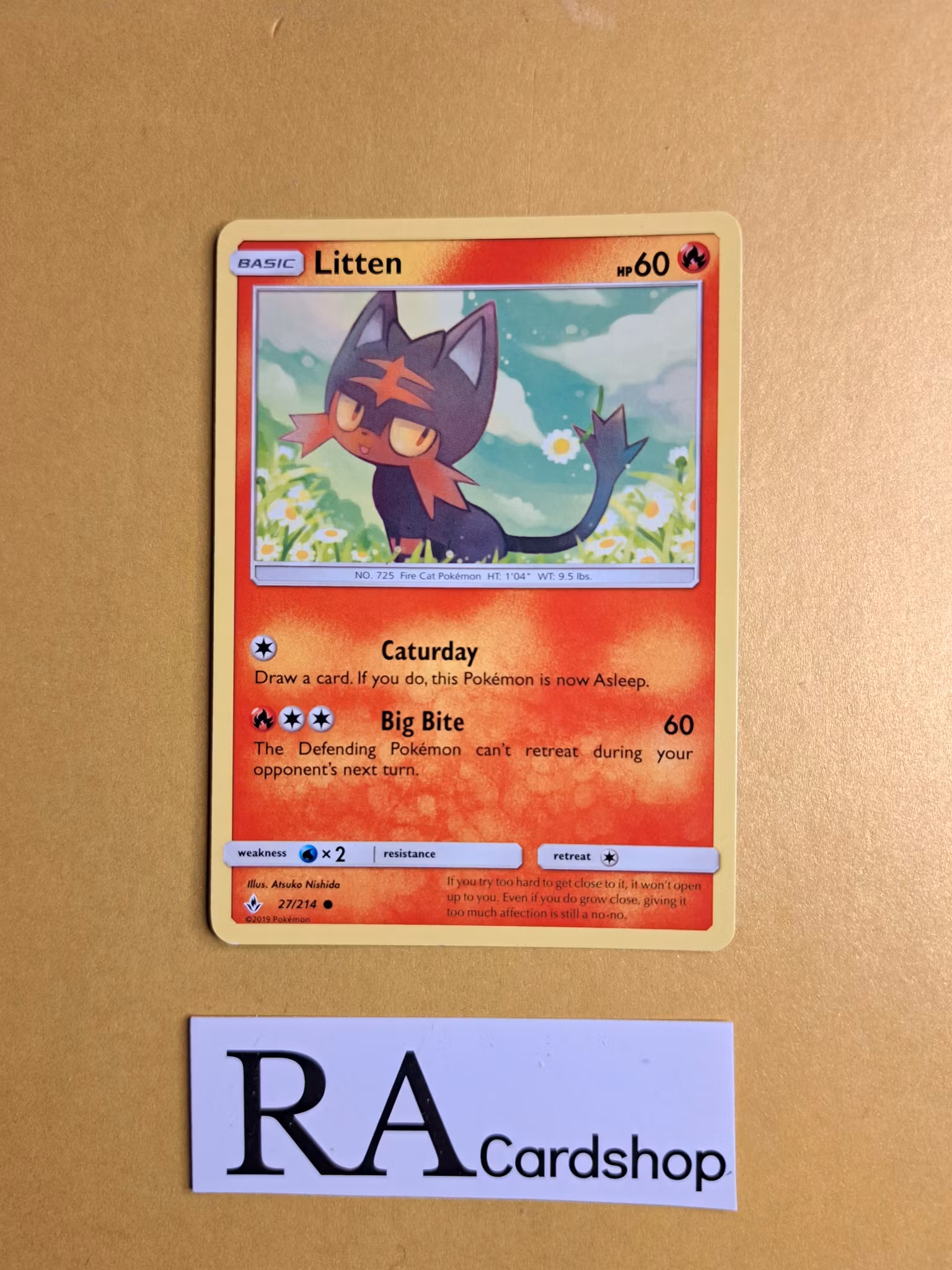 Litten Common 27/214 Unbroken Bonds Pokemon