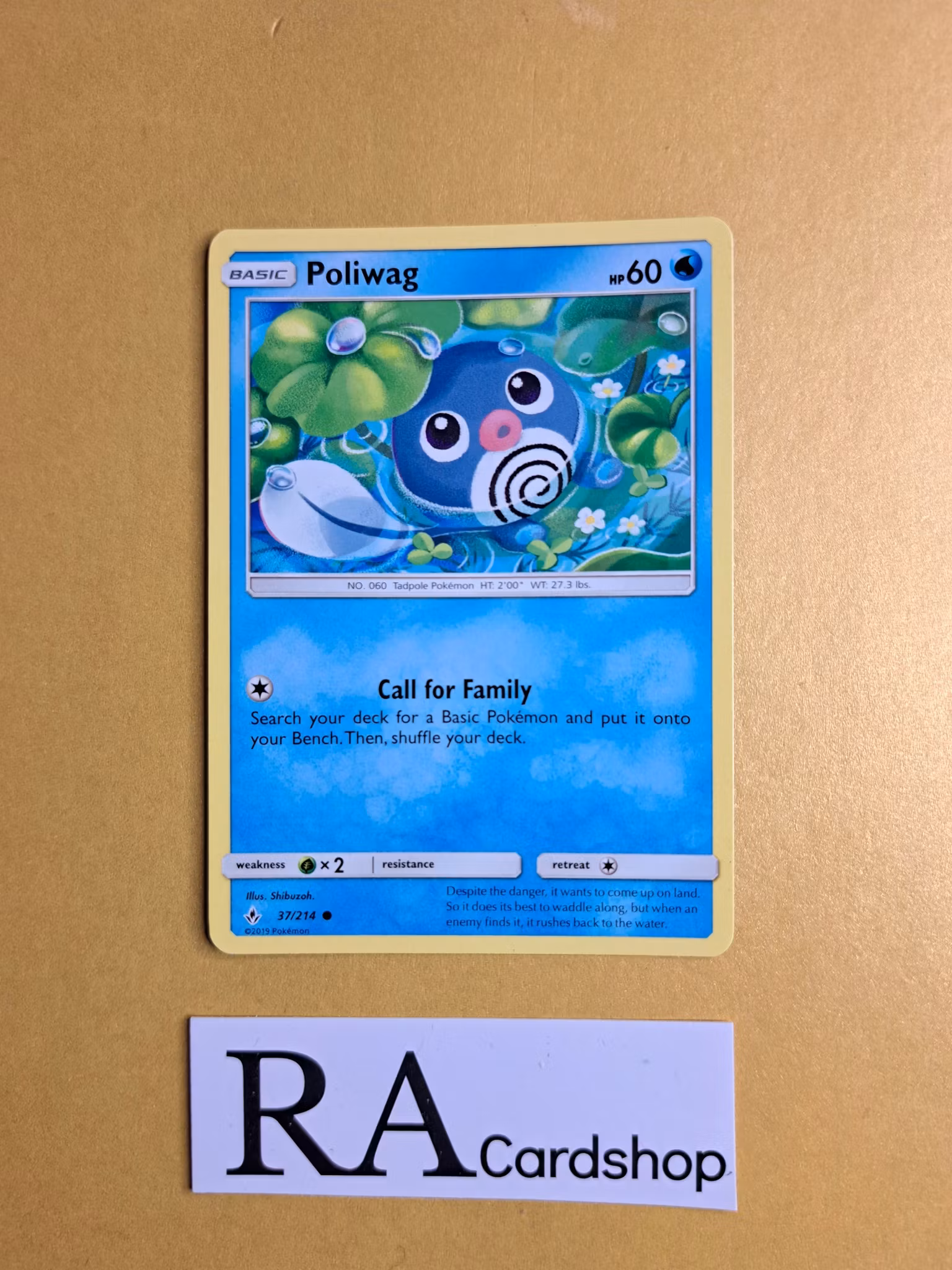 Poliwag Common 37/214 Unbroken Bonds Pokemon