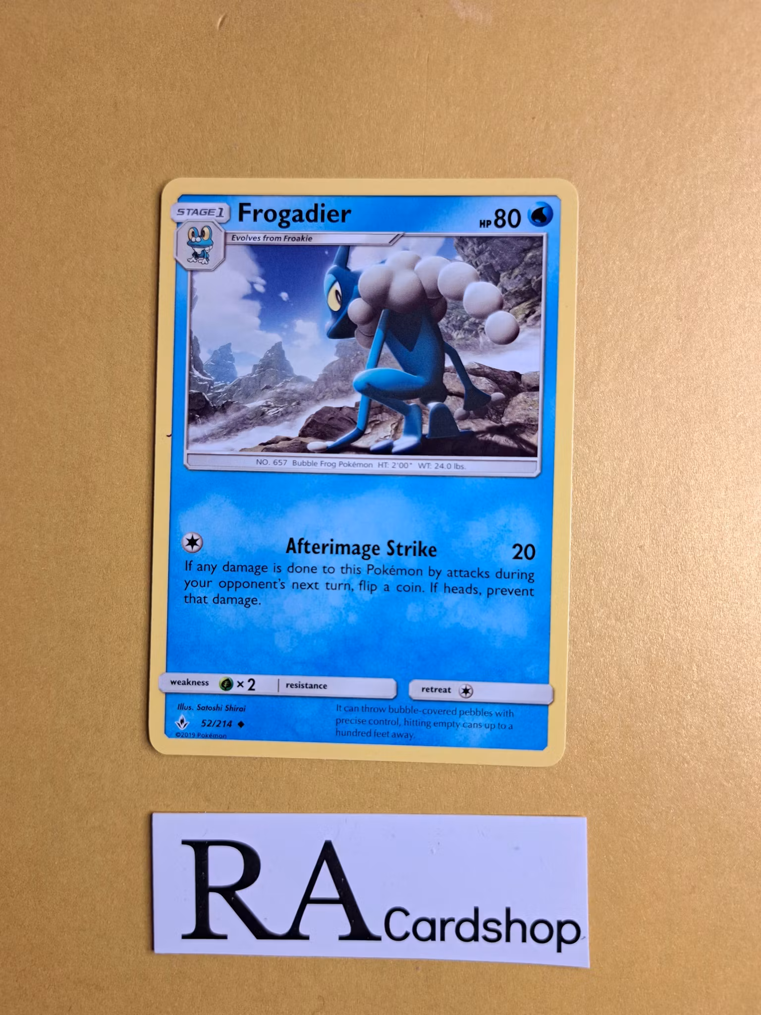 Frogadier Uncommon 52/214 Unbroken Bonds Pokemon