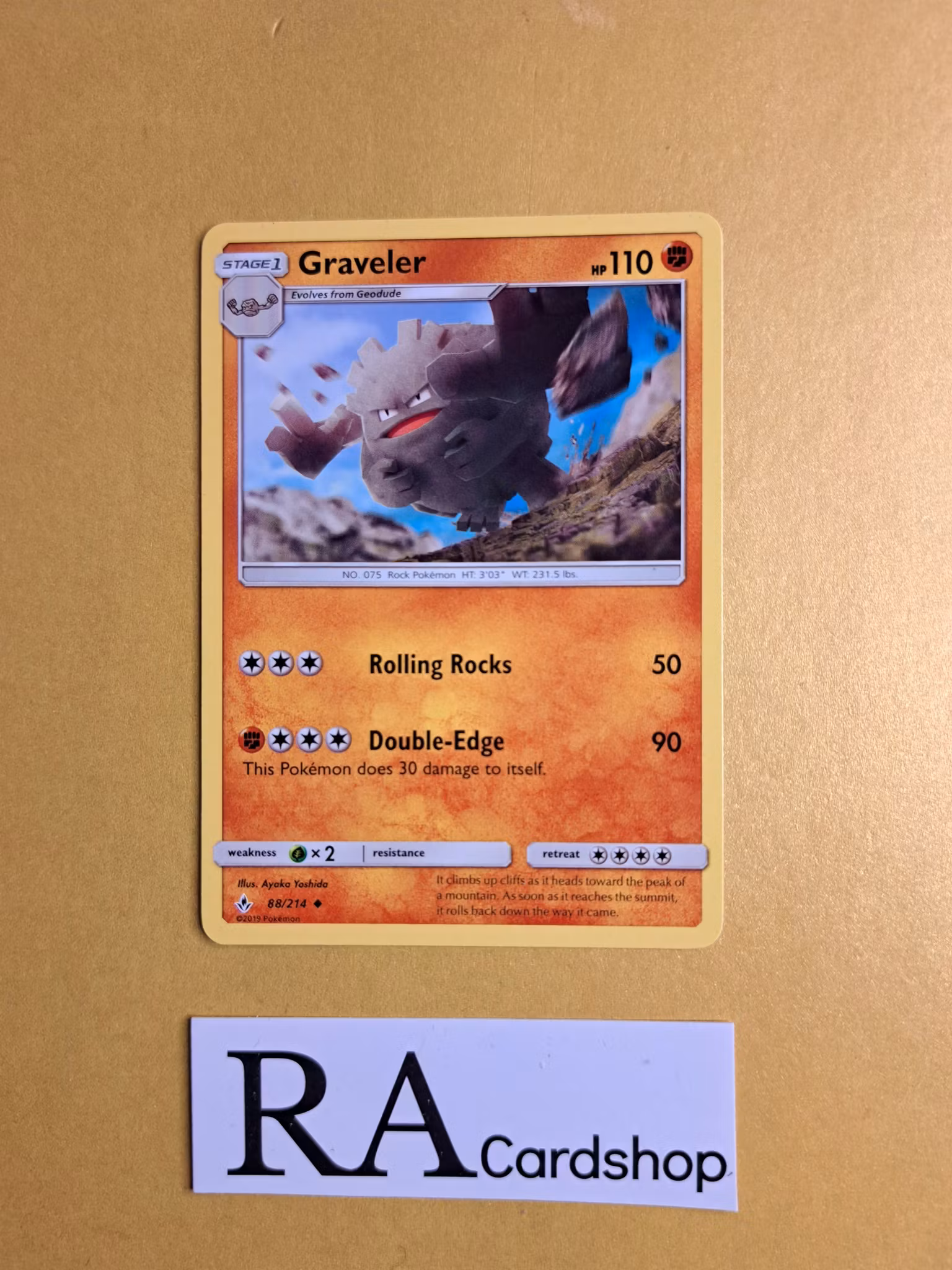Graveler Uncommon 88/214 Unbroken Bonds Pokemon
