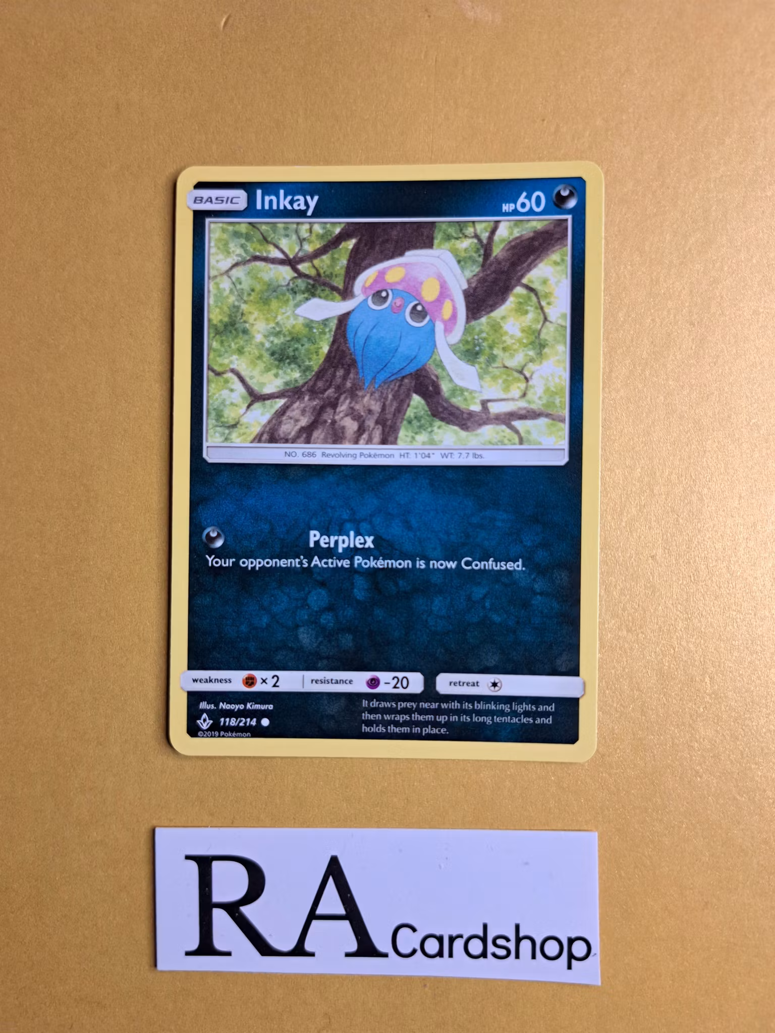 Inkay Common 118/214 Unbroken Bonds Pokemon