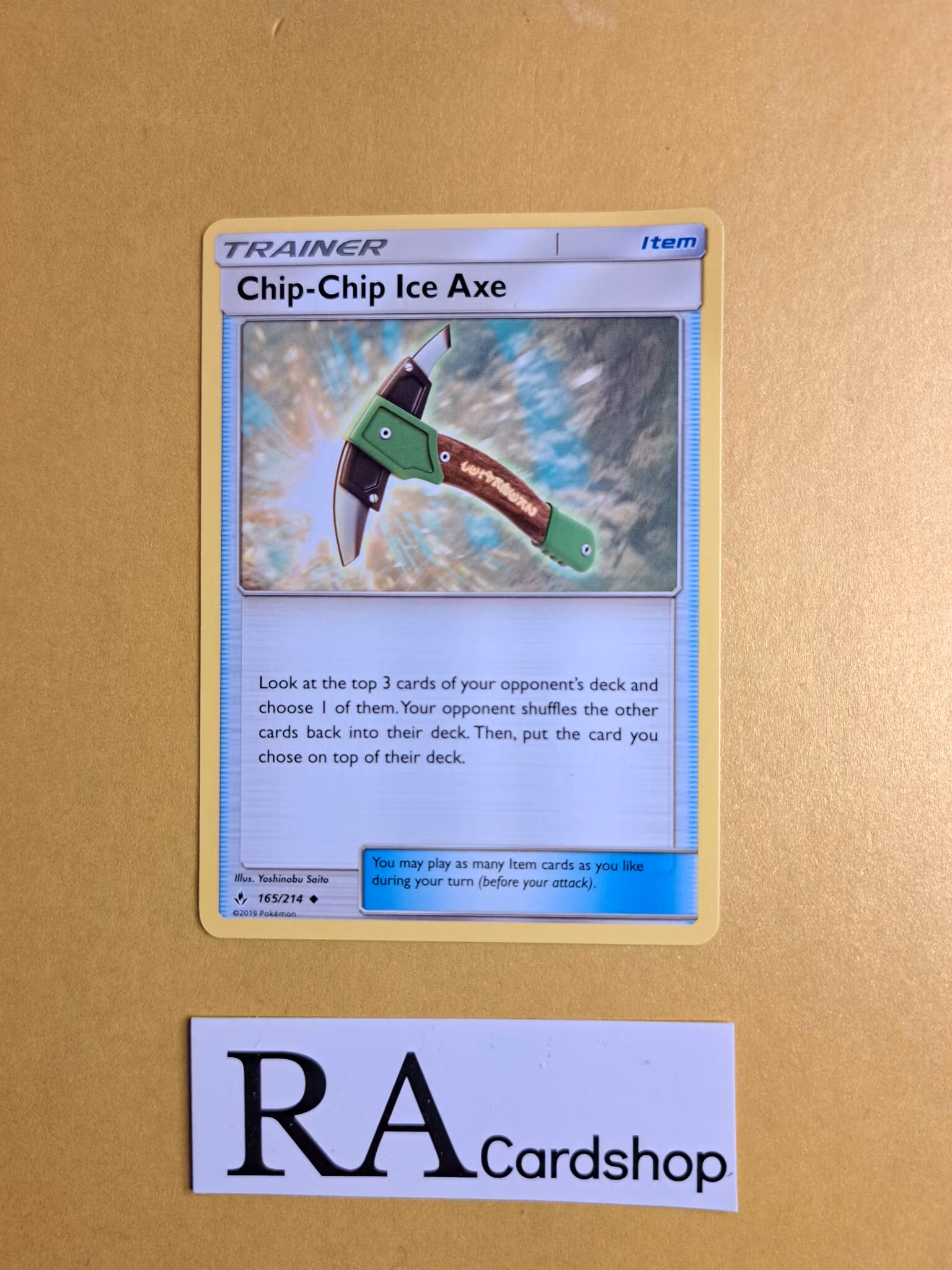 Chip-Chip Ice Pick Uncommon 165/214 Unbroken Bonds Pokemon