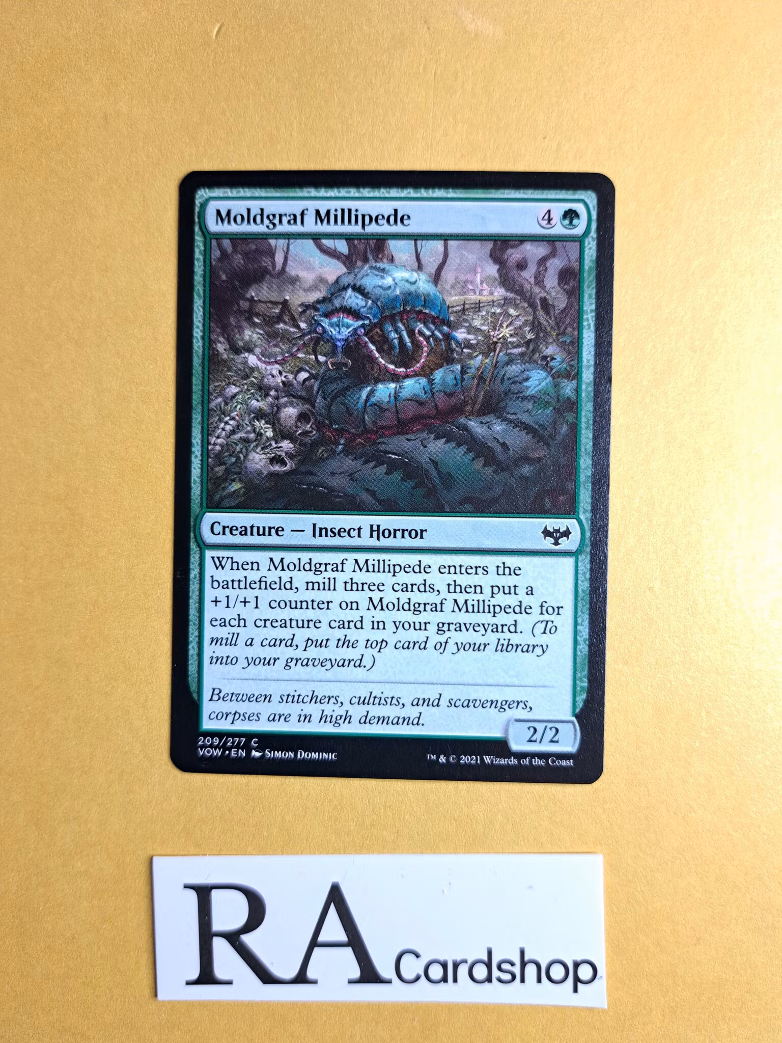 Moldgraf Millipede Common 209/277 Innistrad: Crimson Vow (VOW) Magic the Gathering