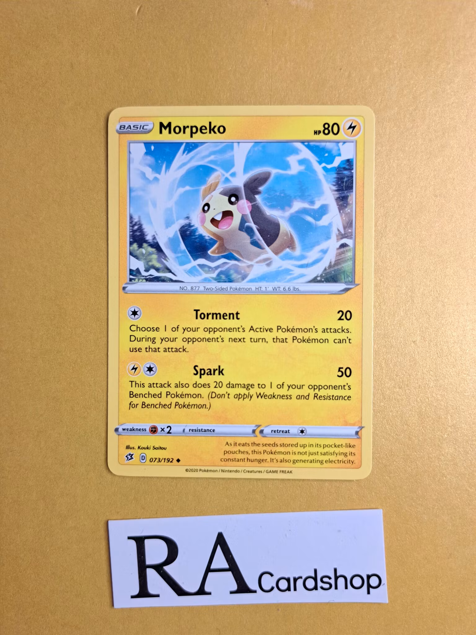 Morpeko Uncommon 073/192 Rebel Clash Pokemon