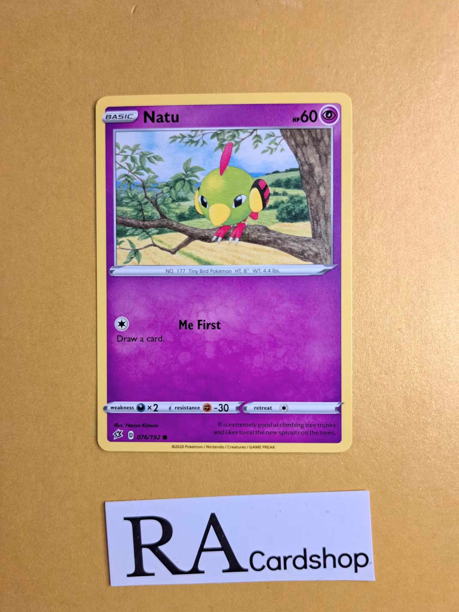 Natu Common 076/192 Rebel Clash Pokemon