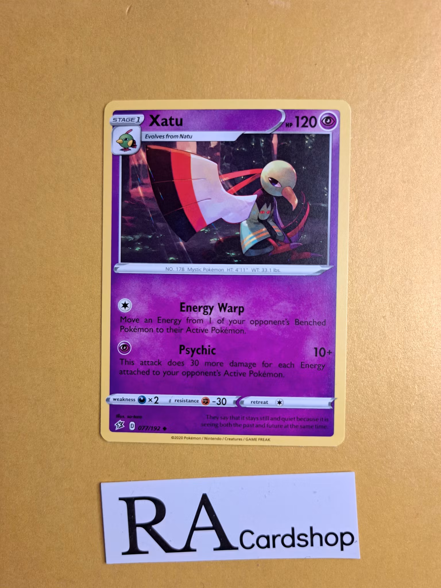Xatu Uncommon 077/192 Rebel Clash Pokemon