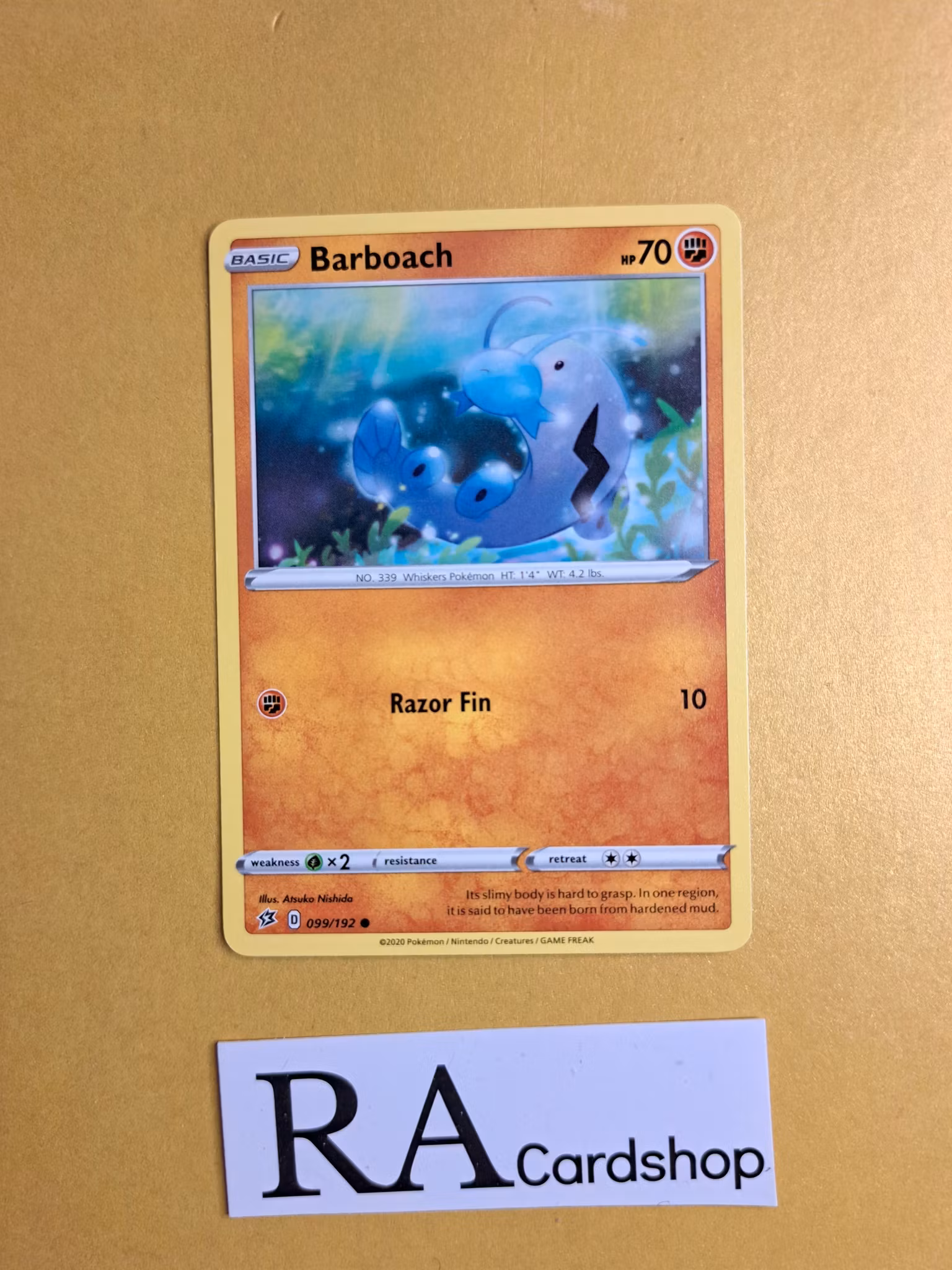 Barboach Common 099/192 Rebel Clash Pokemon