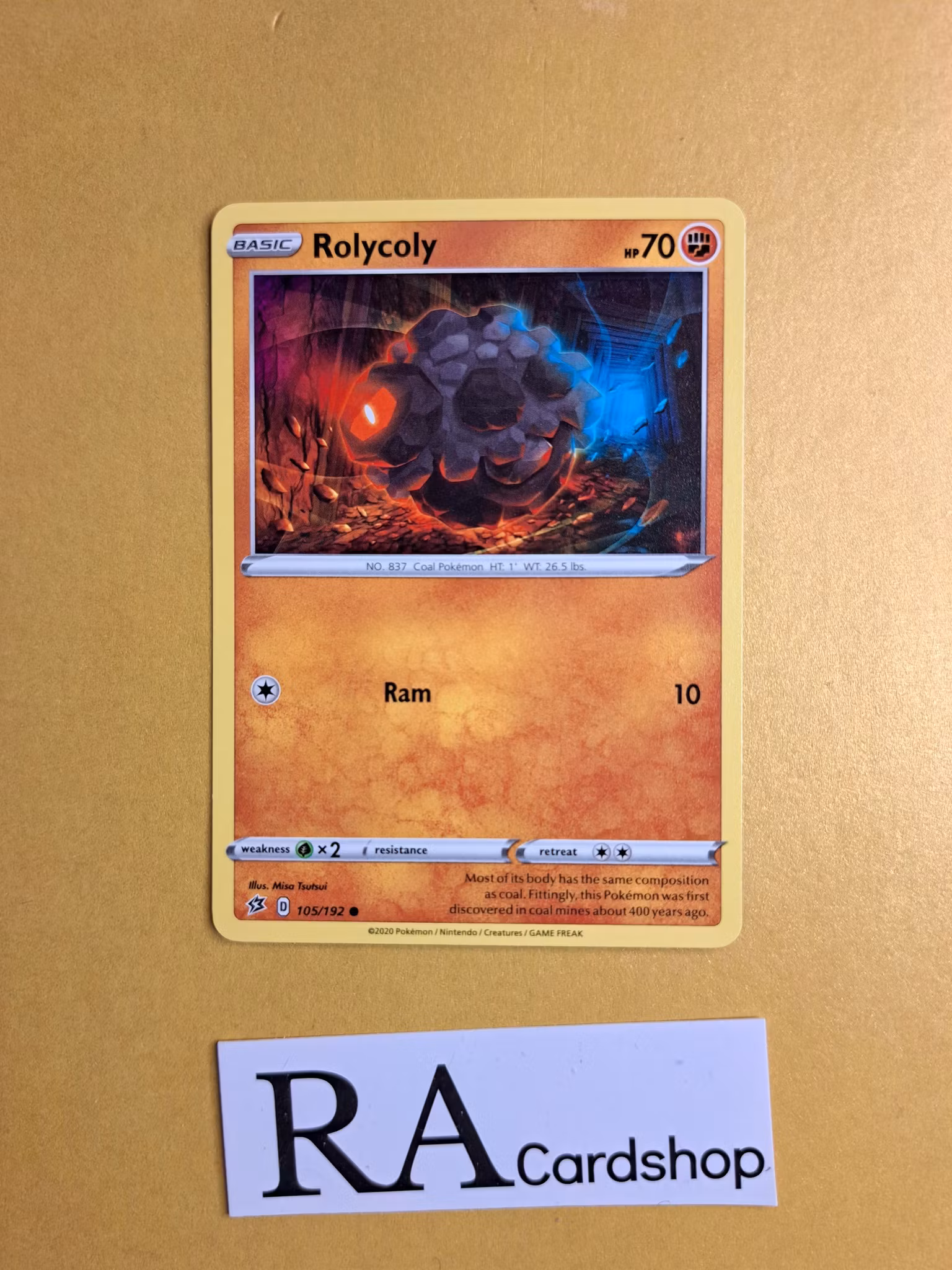 Rolycoly Common 105/192 Rebel Clash Pokemon