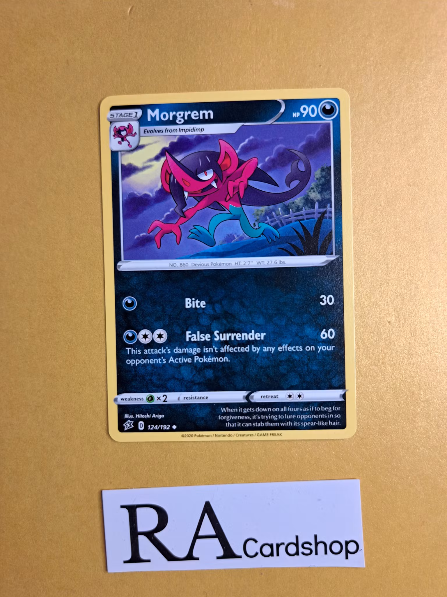 Morgrem Uncommon 124/192 Rebel Clash Pokemon