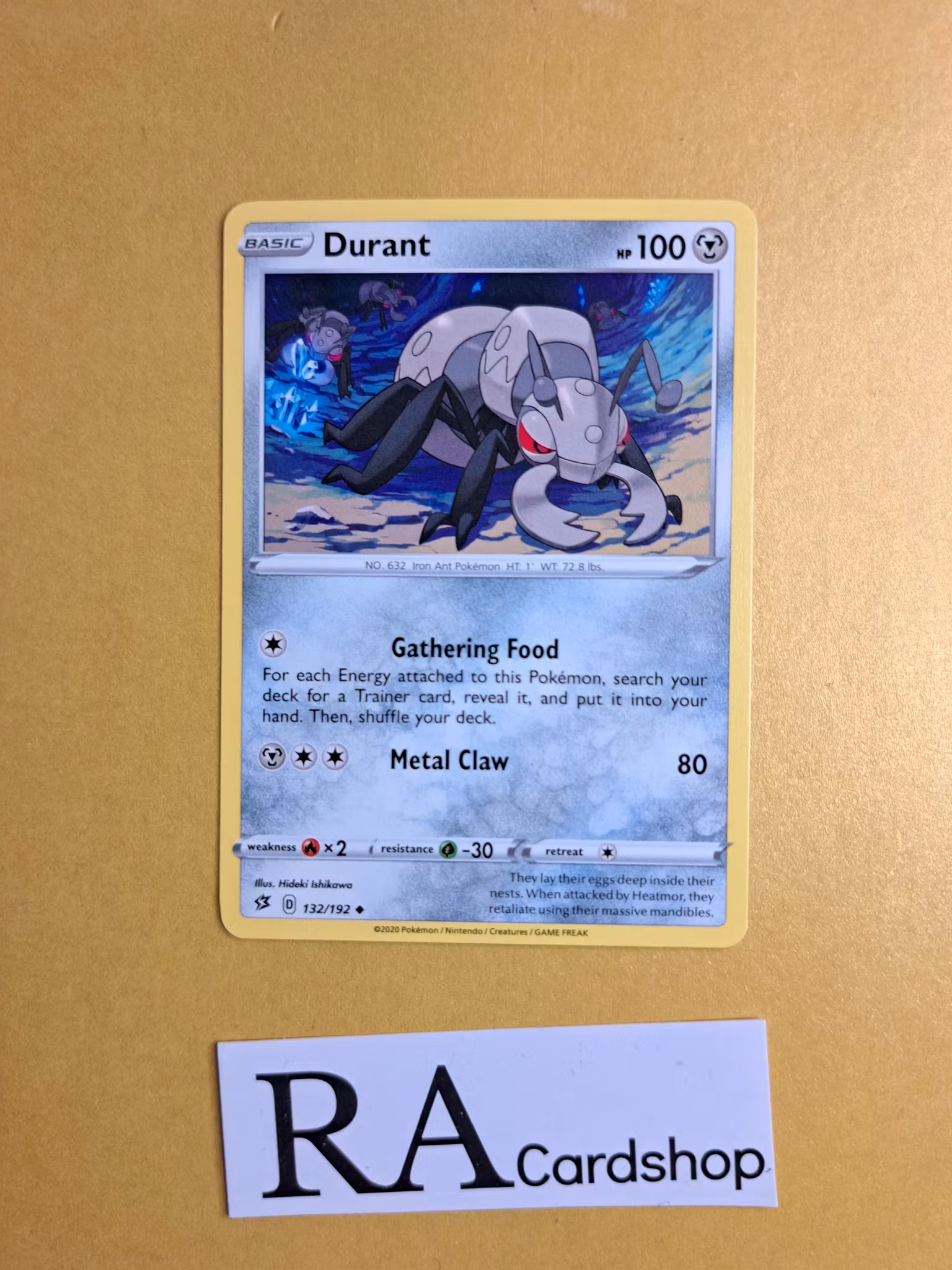 Durant Uncommon 132/192 Rebel Clash Pokemon