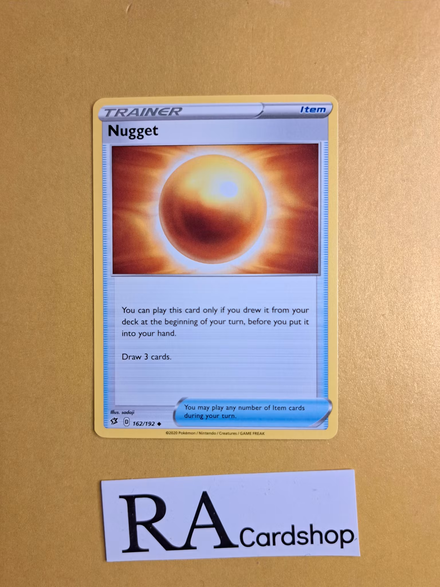 Nugget Uncommon 162/192 Rebel Clash Pokemon