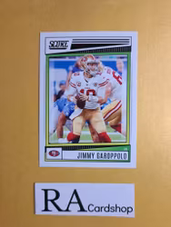 #166 Jimmy Garoppolo 2022 Panini Score Football NFL