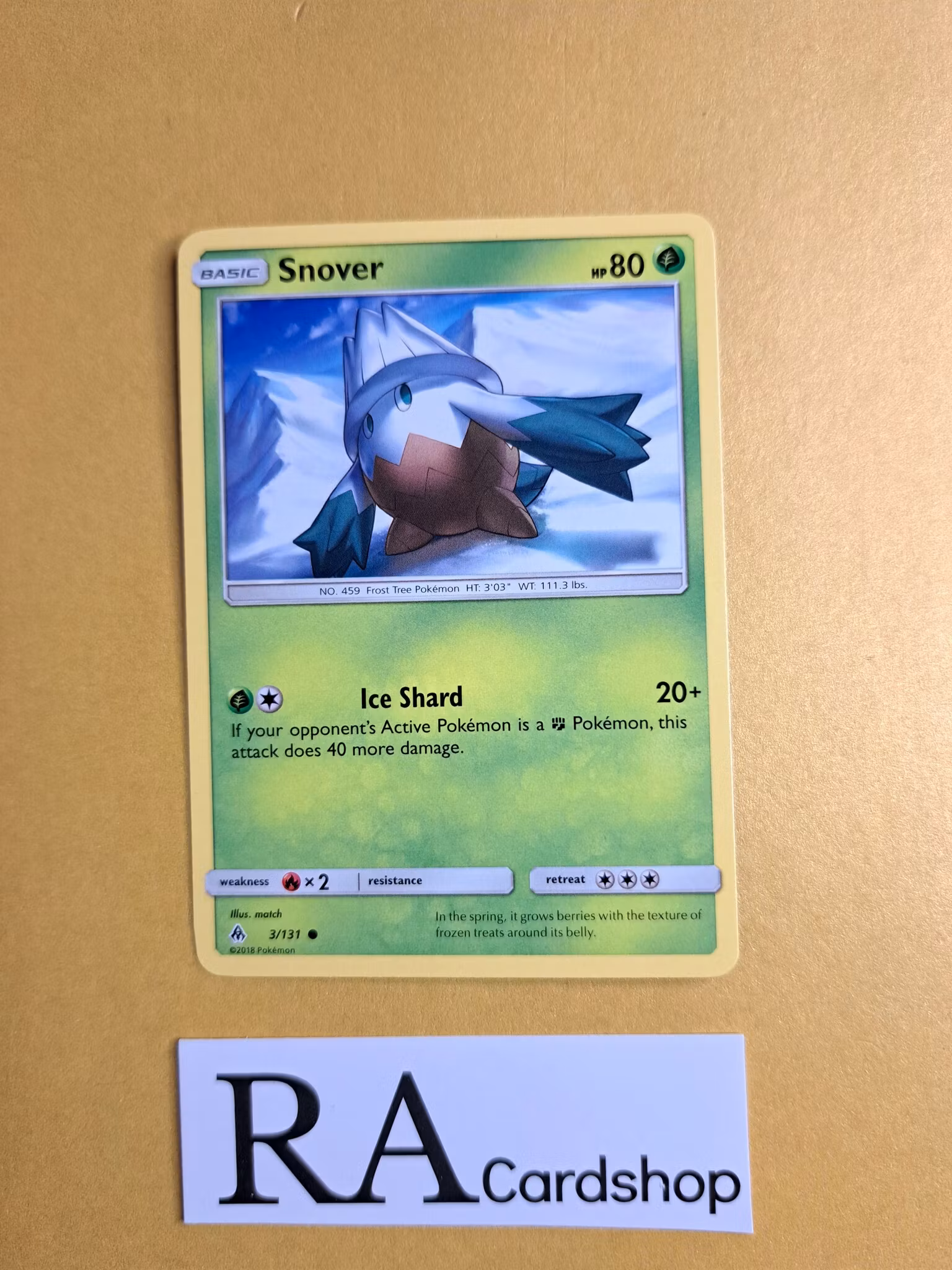 Snover Common 3/131 Forbidden Light Pokemon