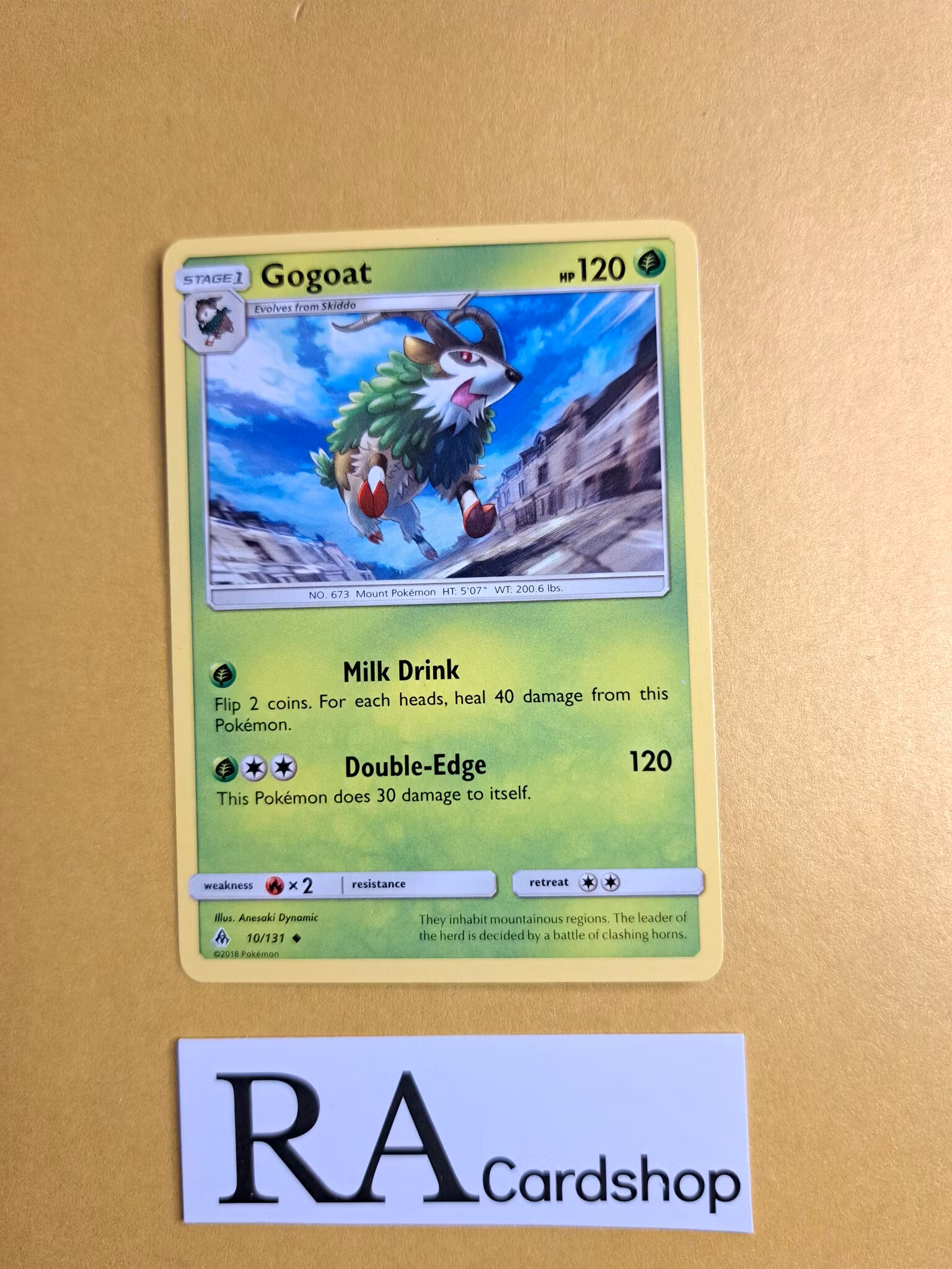 Gogoat Uncommon 10/131 Forbidden Light Pokemon