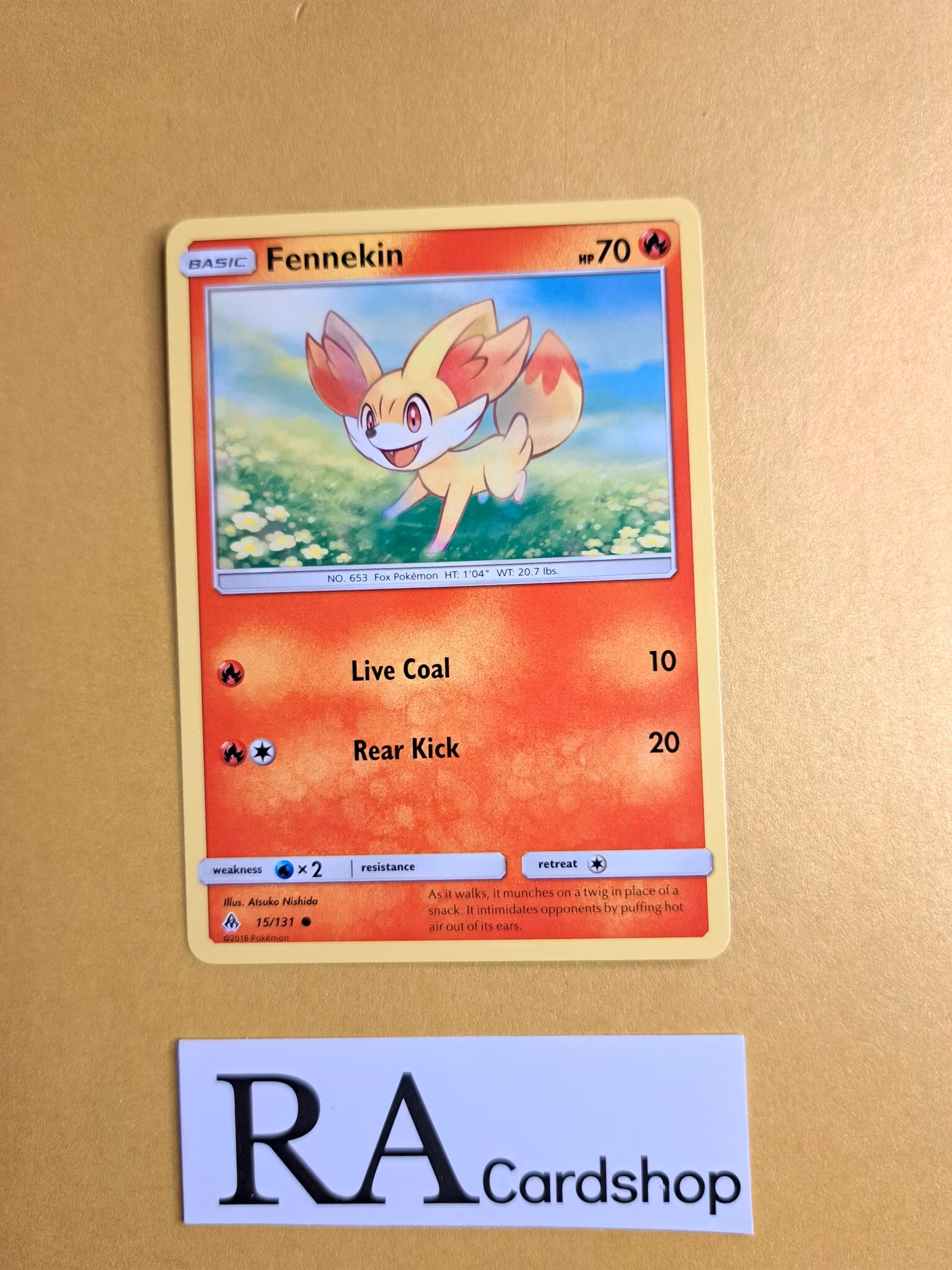 Fennekin Common 15/131 Forbidden Light Pokemon