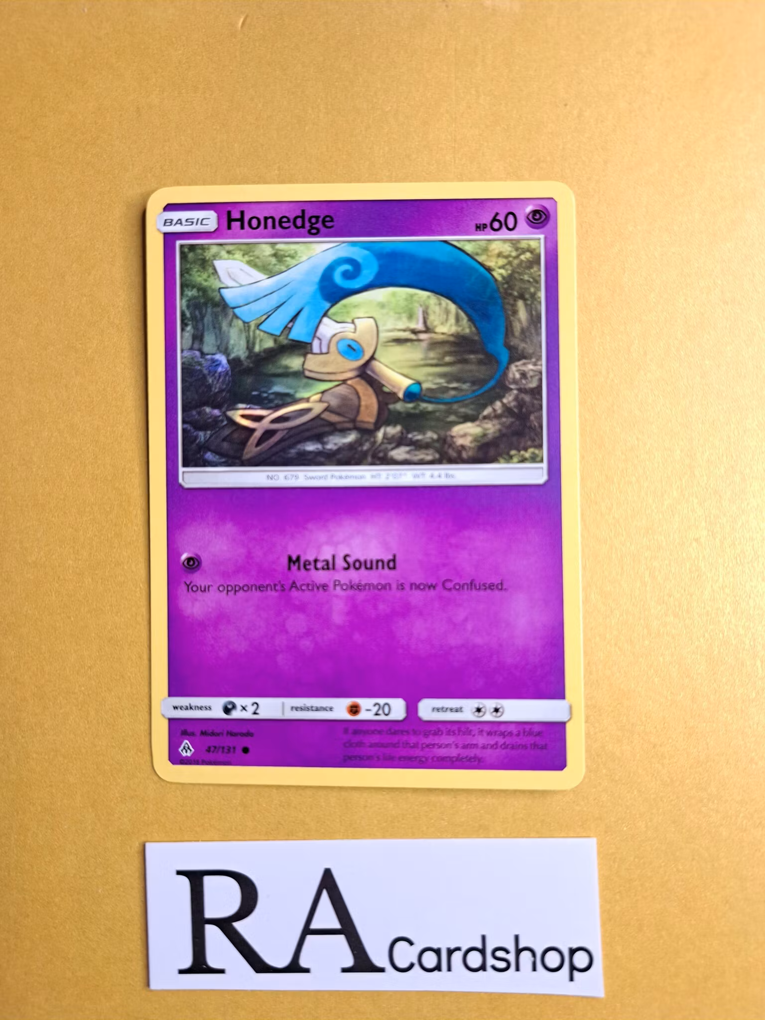 Honedge Common 47/131 Forbidden Light Pokemon