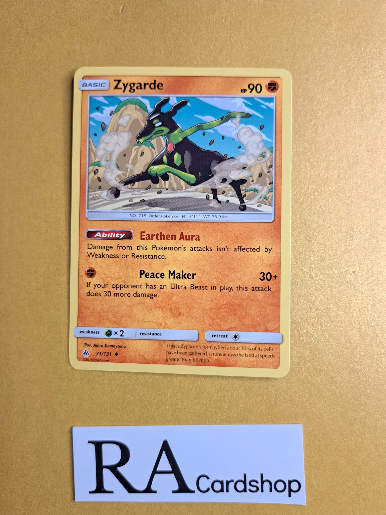 Zygarde Uncommon 71/131 Forbidden Light Pokemon