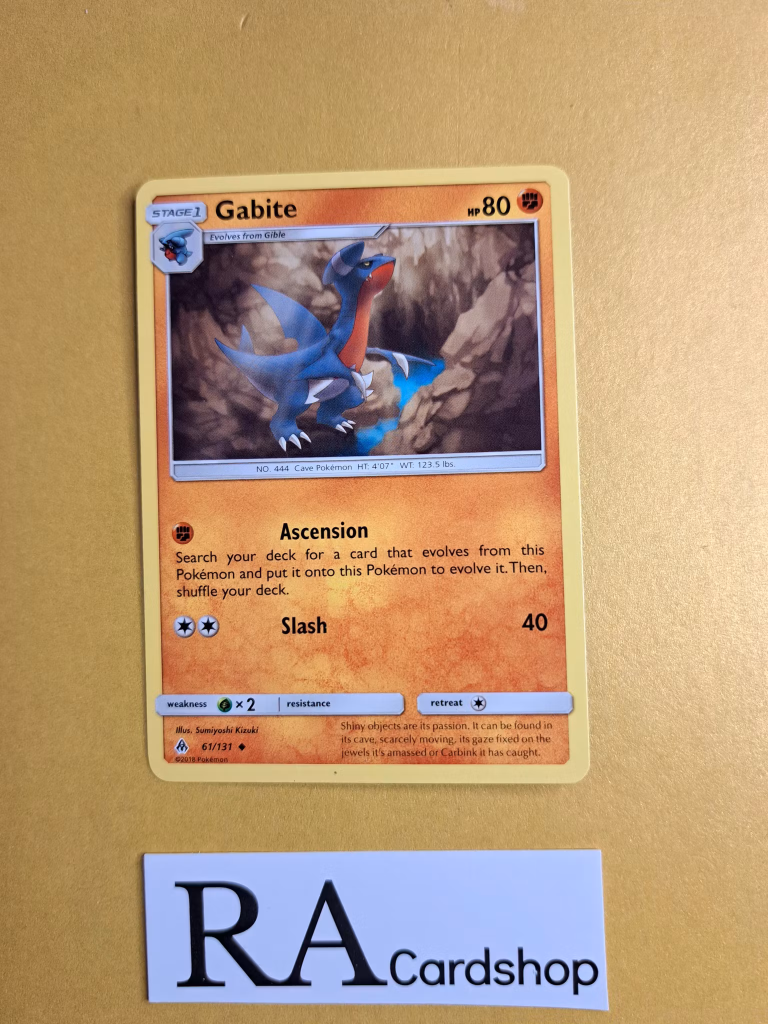 Gabite Uncommon 61/131 Forbidden Light Pokemon