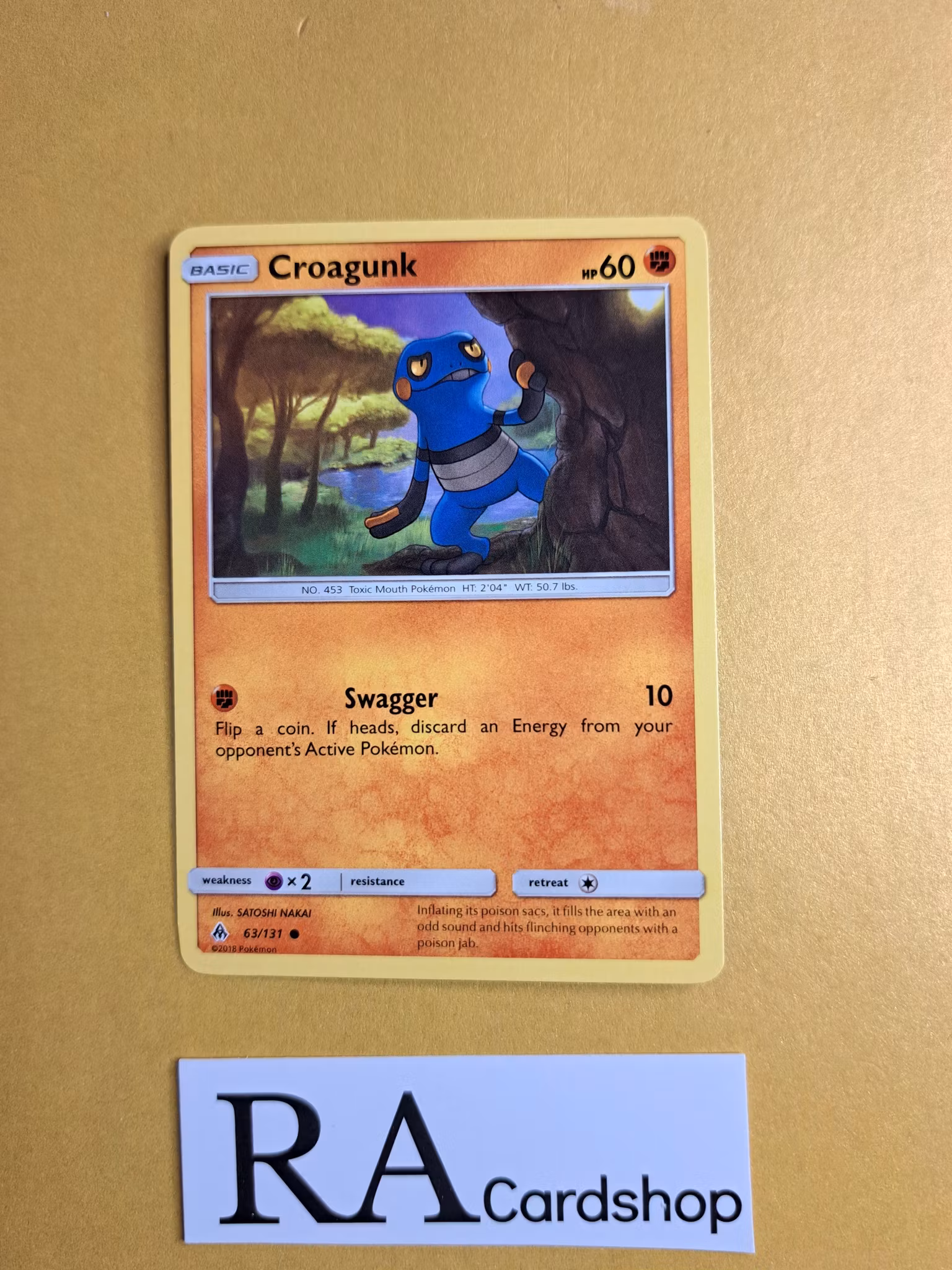 Croagunk Common 63/131 Forbidden Light Pokemon