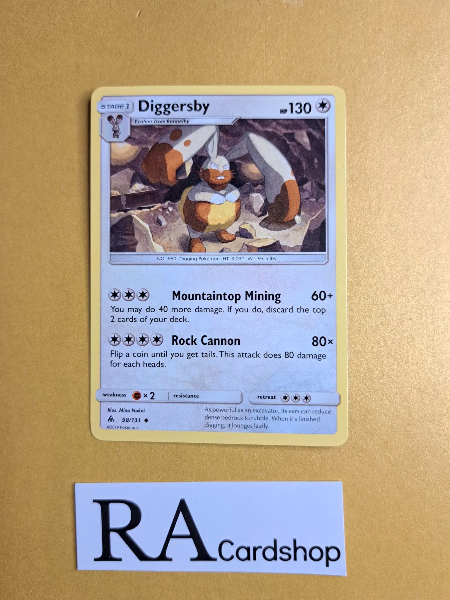 Diggersby Uncommon 98/131 Forbidden Light Pokemon