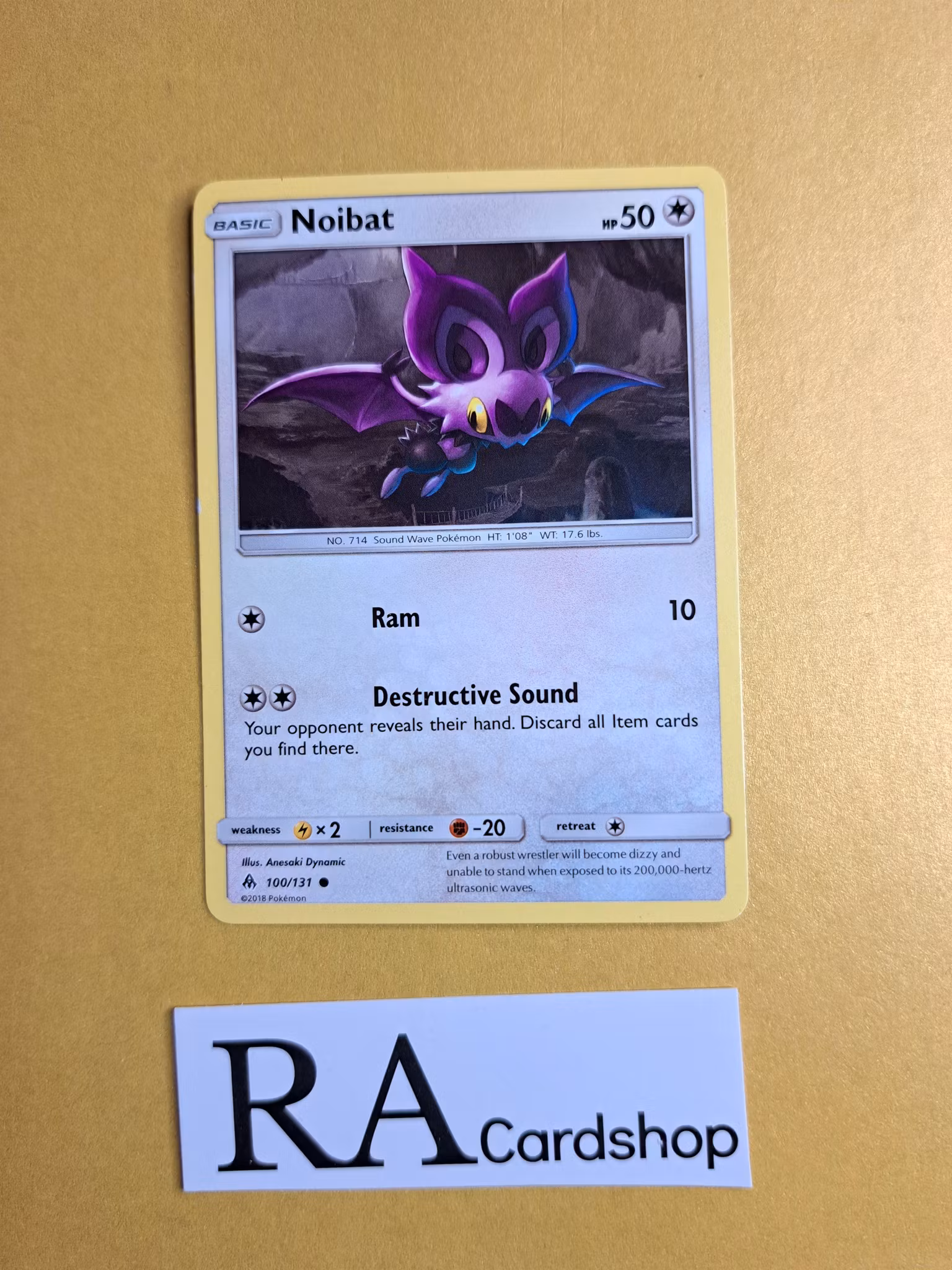 Noibat Common 100/131 Forbidden Light Pokemon