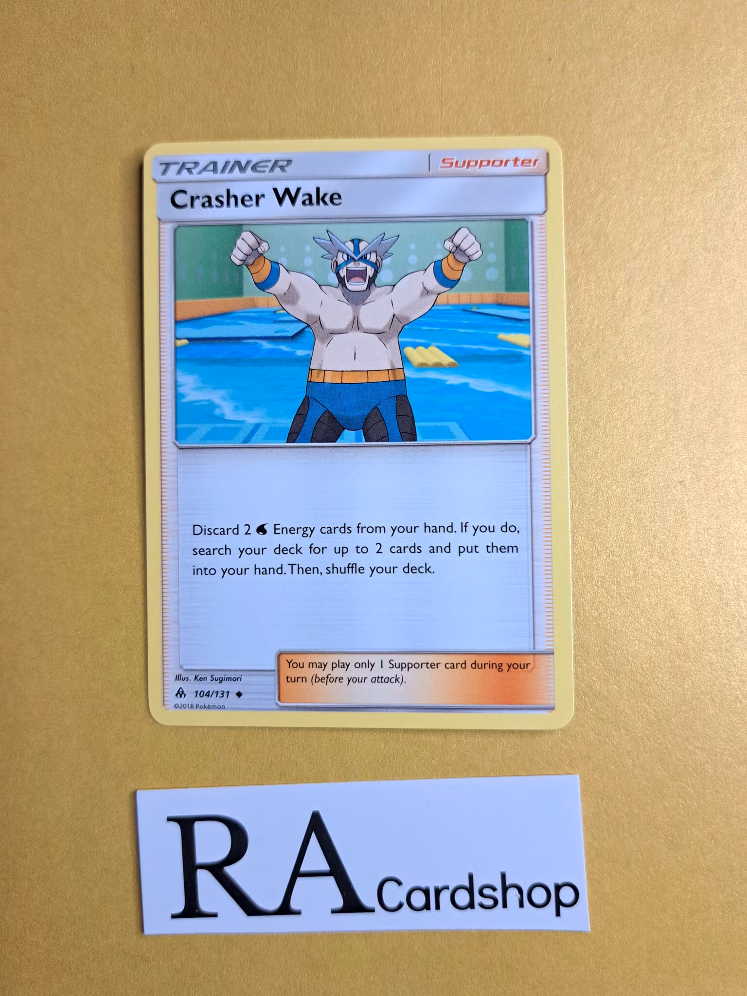 Crash Wake Uncommon 104/131 Forbidden Light Pokemon