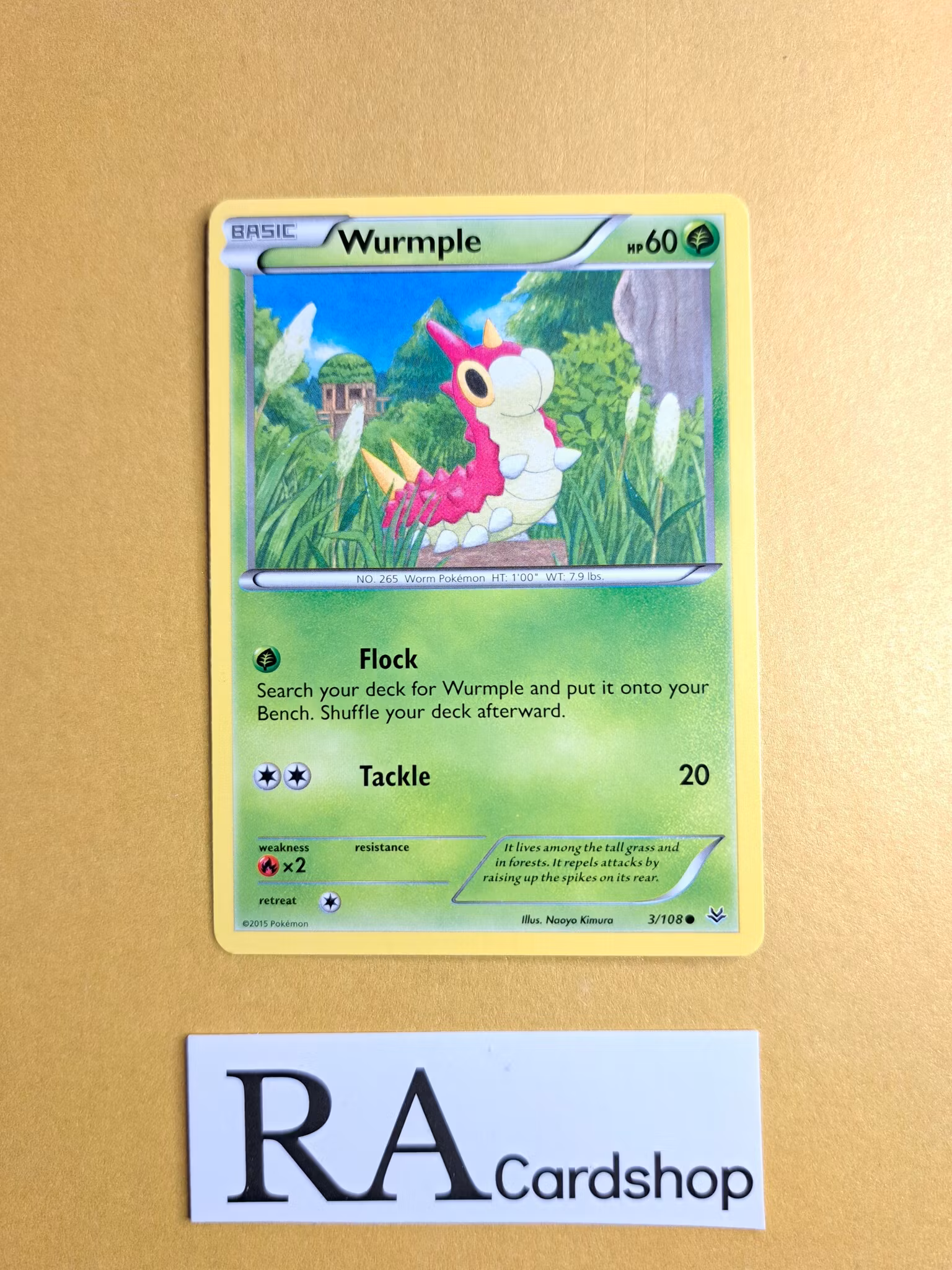 Wurmple Common 3/108 Roaring Skies Pokemon