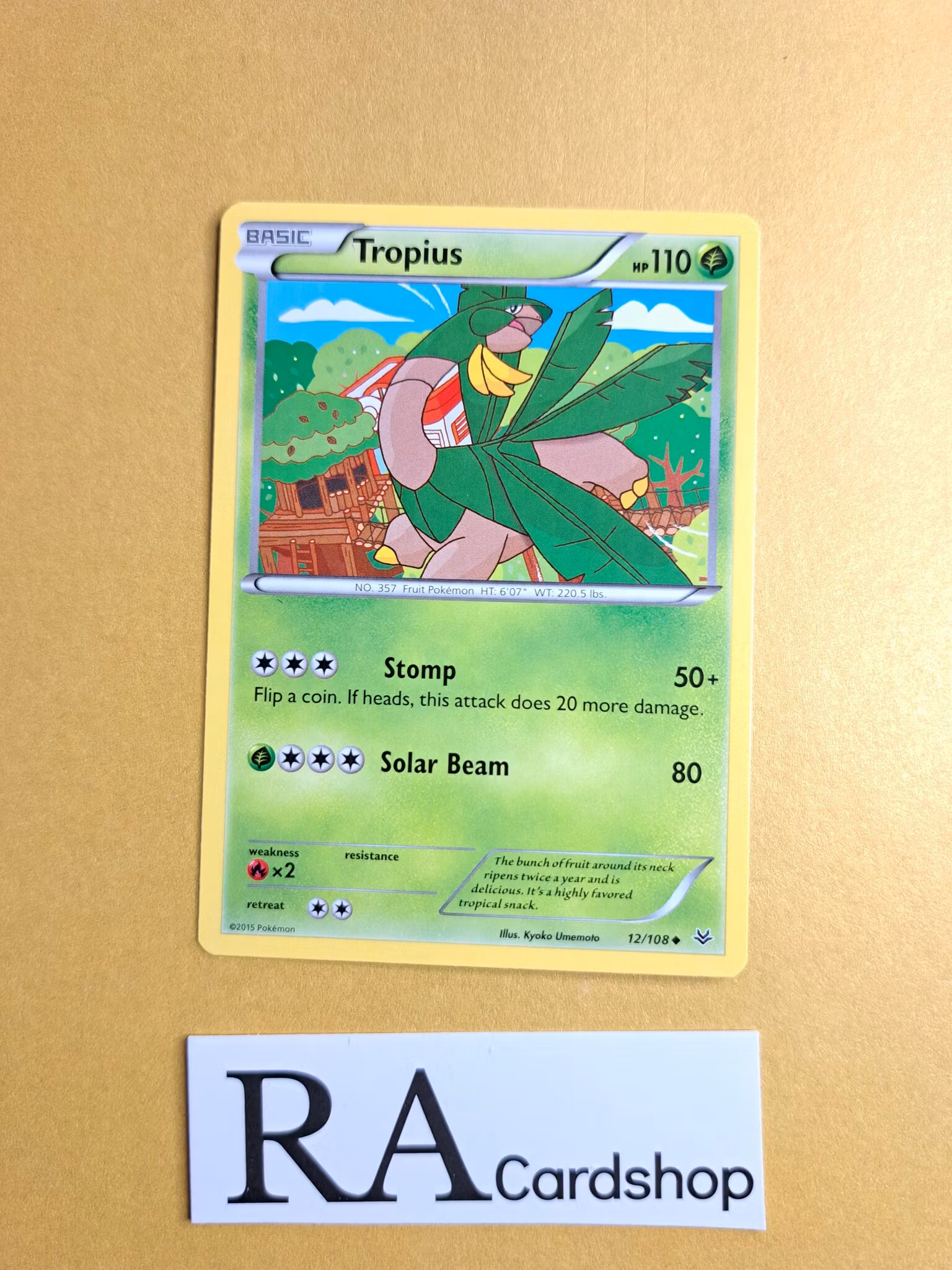 Tropius Uncommon 12/108 Roaring Skies Pokemon
