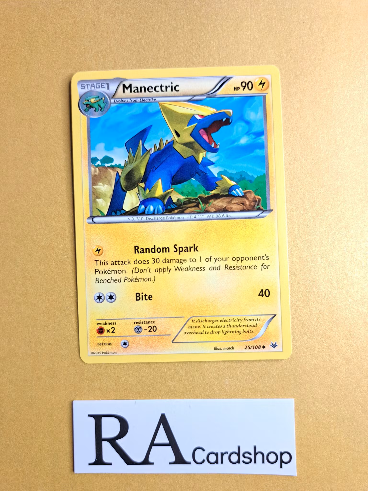Manectric Uncommon 25/108 Roaring Skies Pokemon
