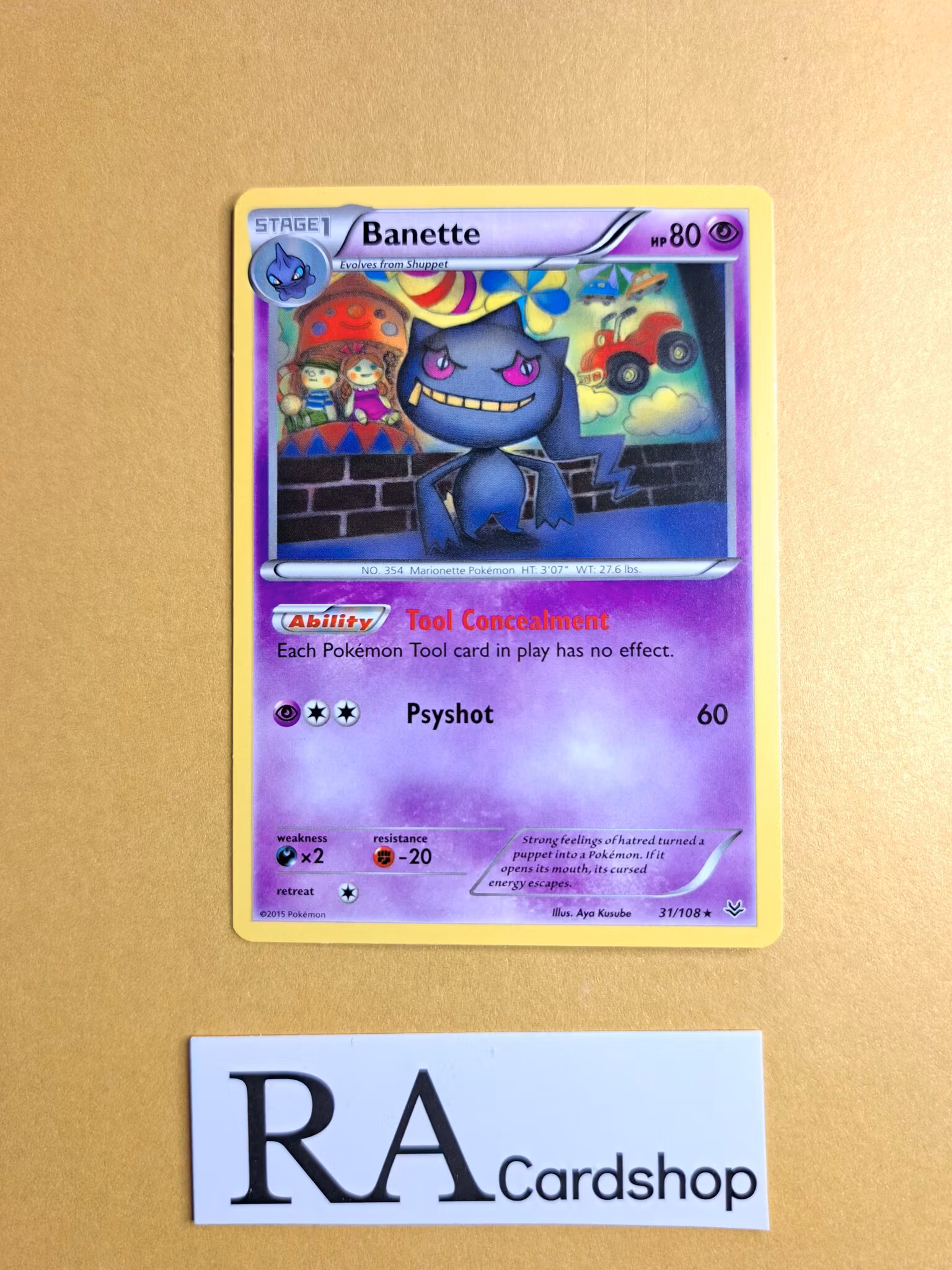 Banette Rare 31/108 Roaring Skies Pokemon