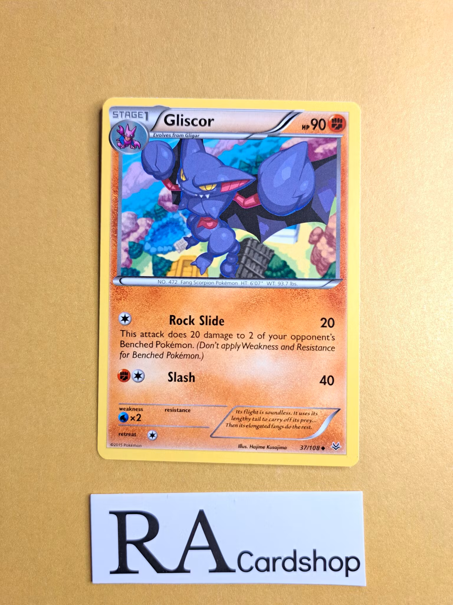Gliscor Uncommon 37/108 Roaring Skies Pokemon