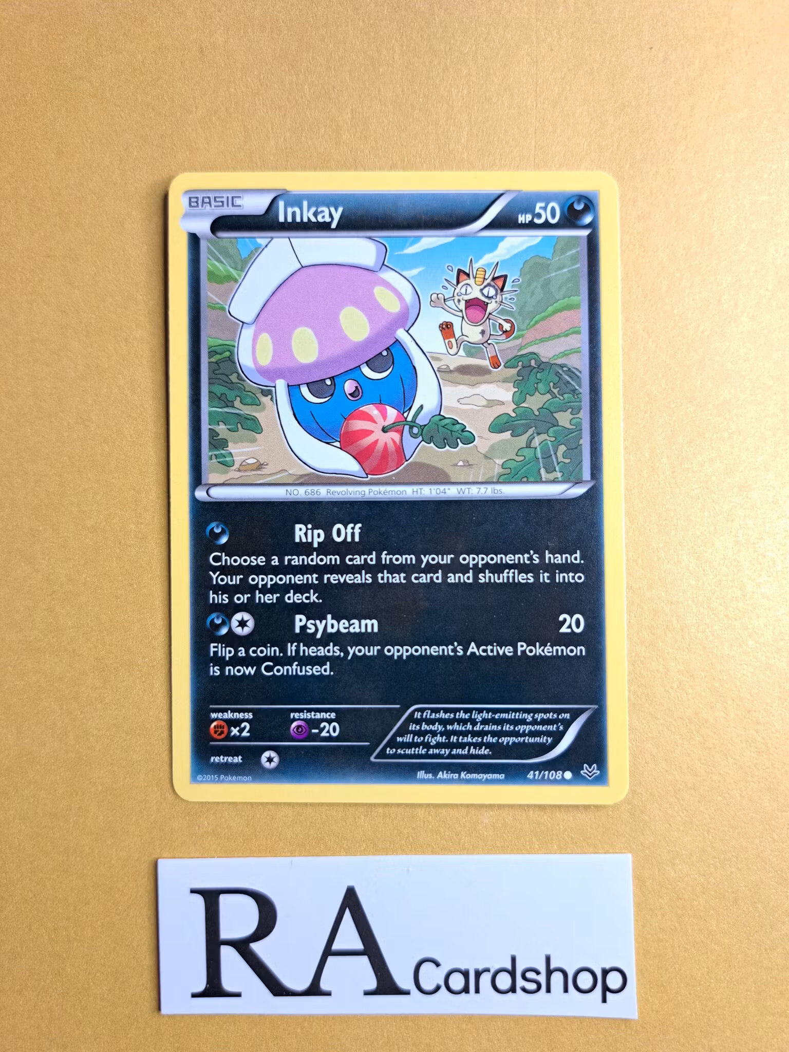 Inkay Common 41/108 Roaring Skies Pokemon