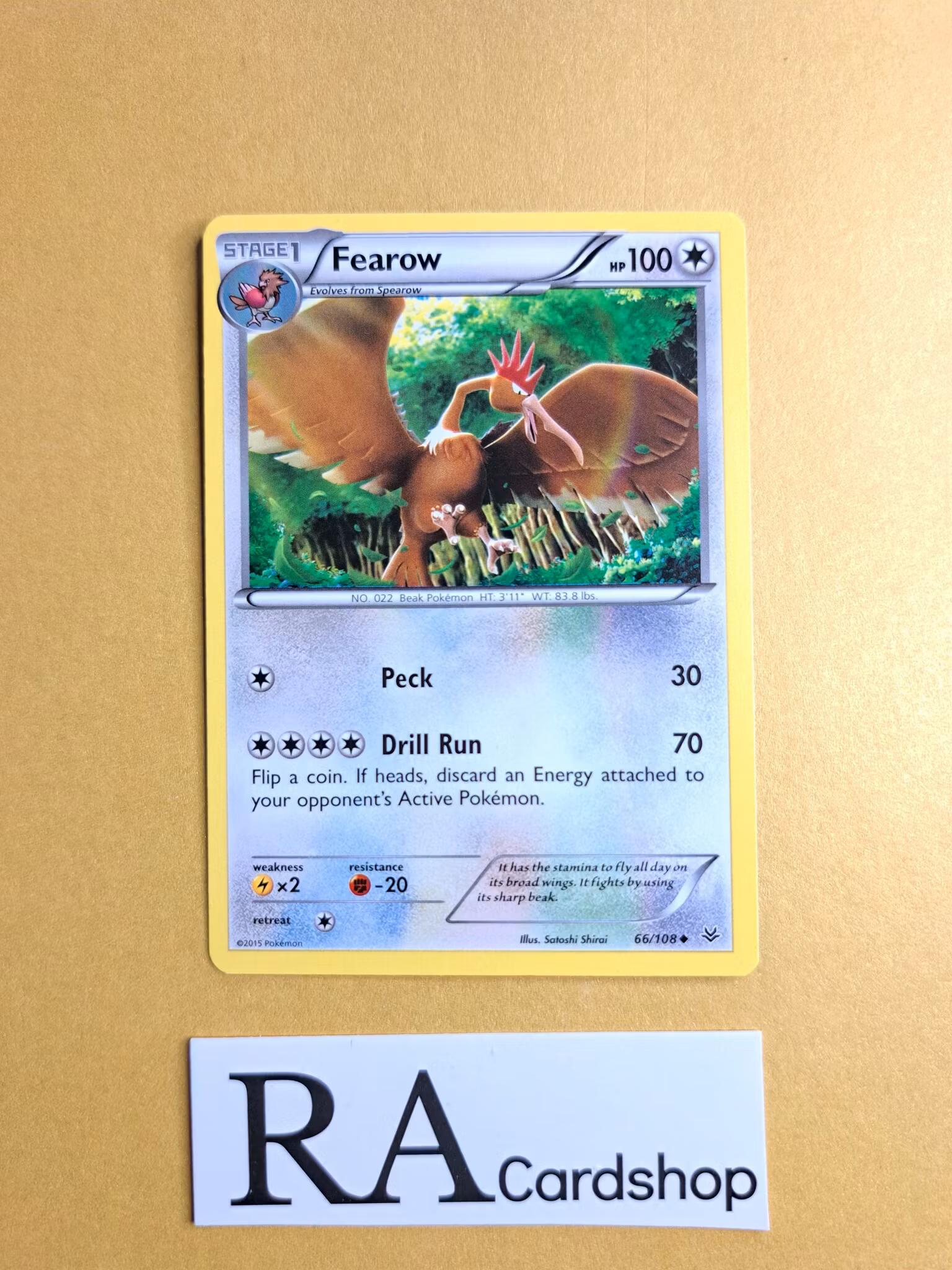 Fearow Uncommon 66/108 Roaring Skies Pokemon