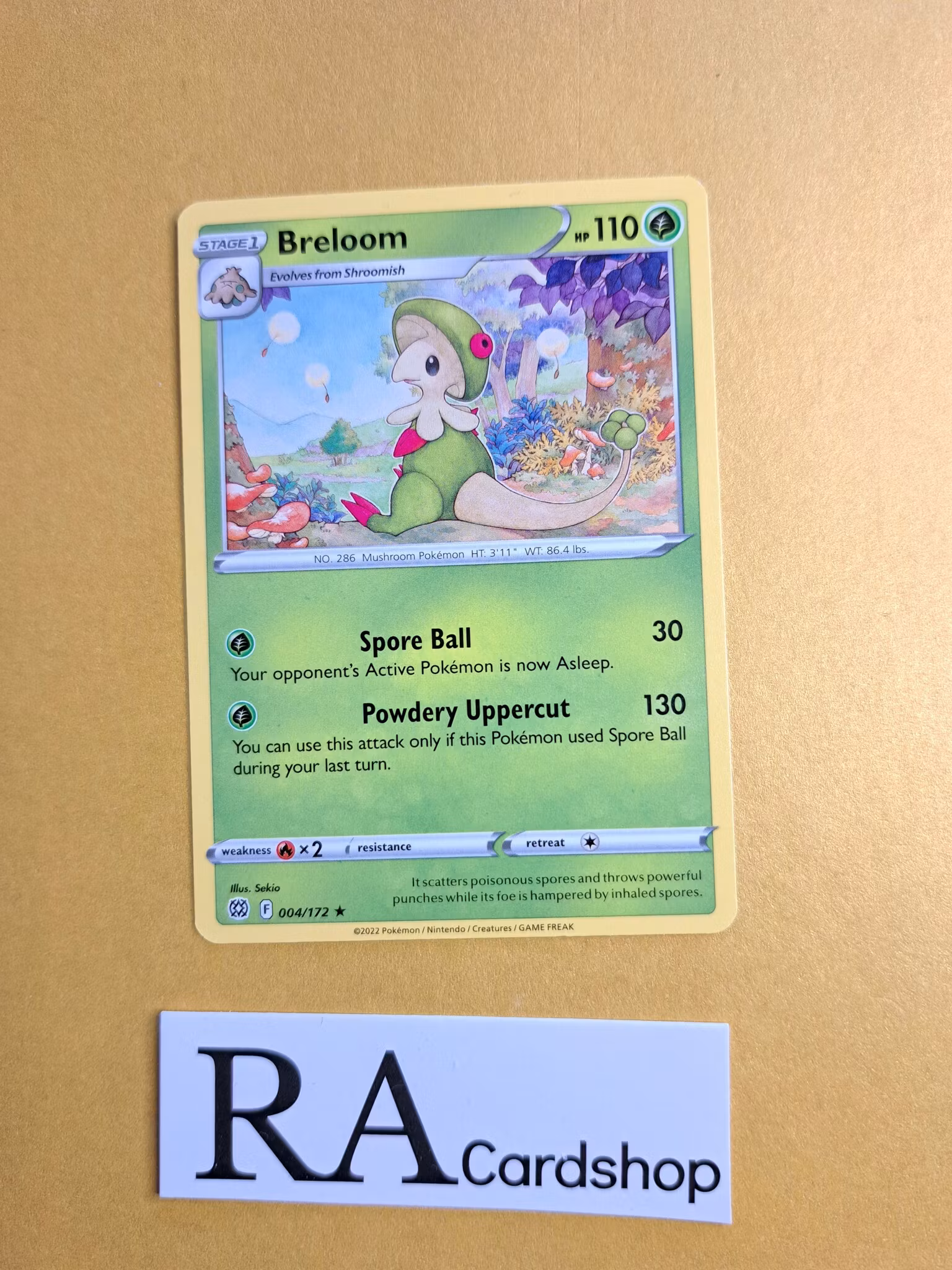 Breloom Rare 004/172 Brilliant Stars Pokemon