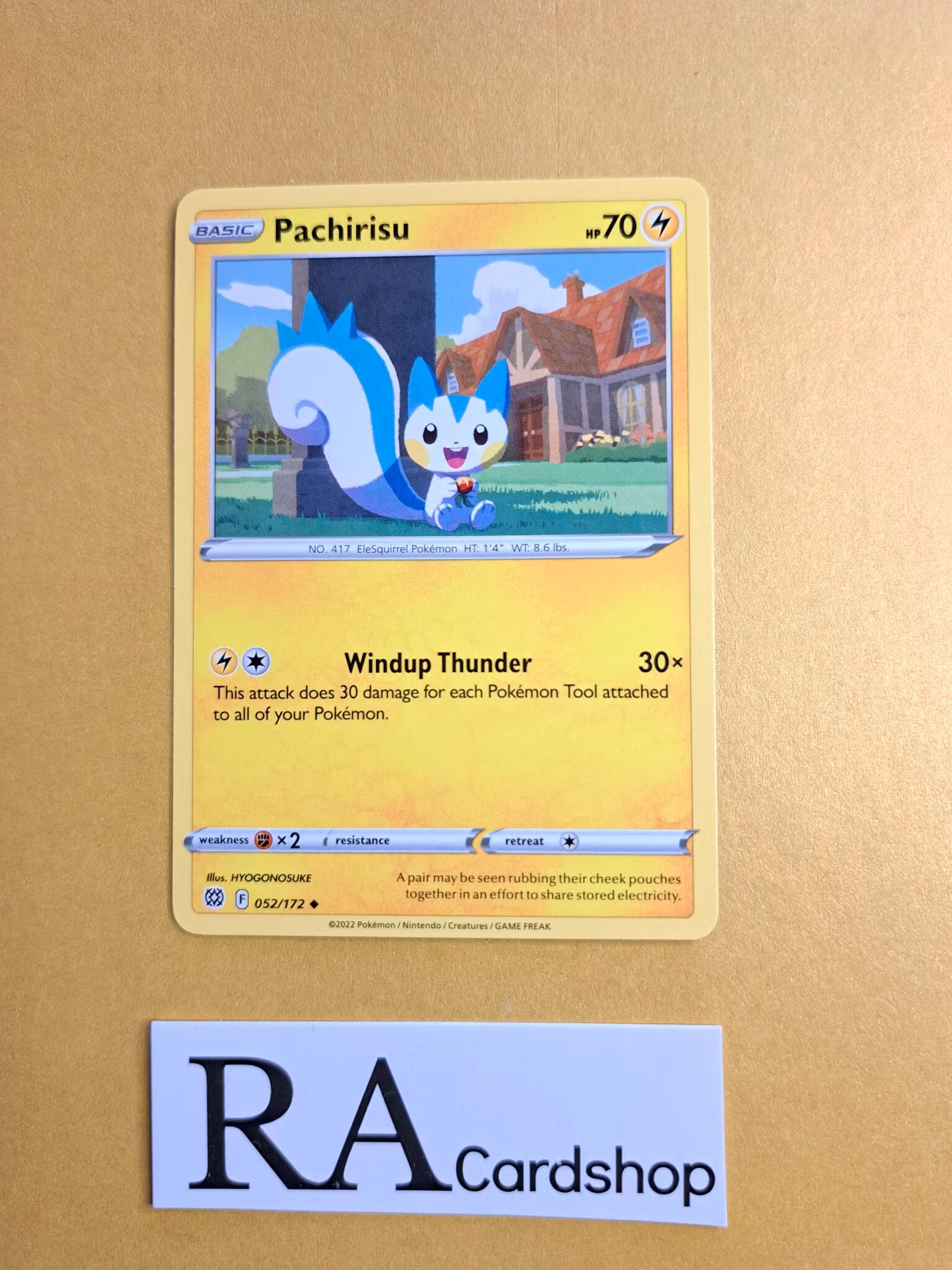 Pachirisu Uncommon 052/172 Brilliant Stars Pokemon