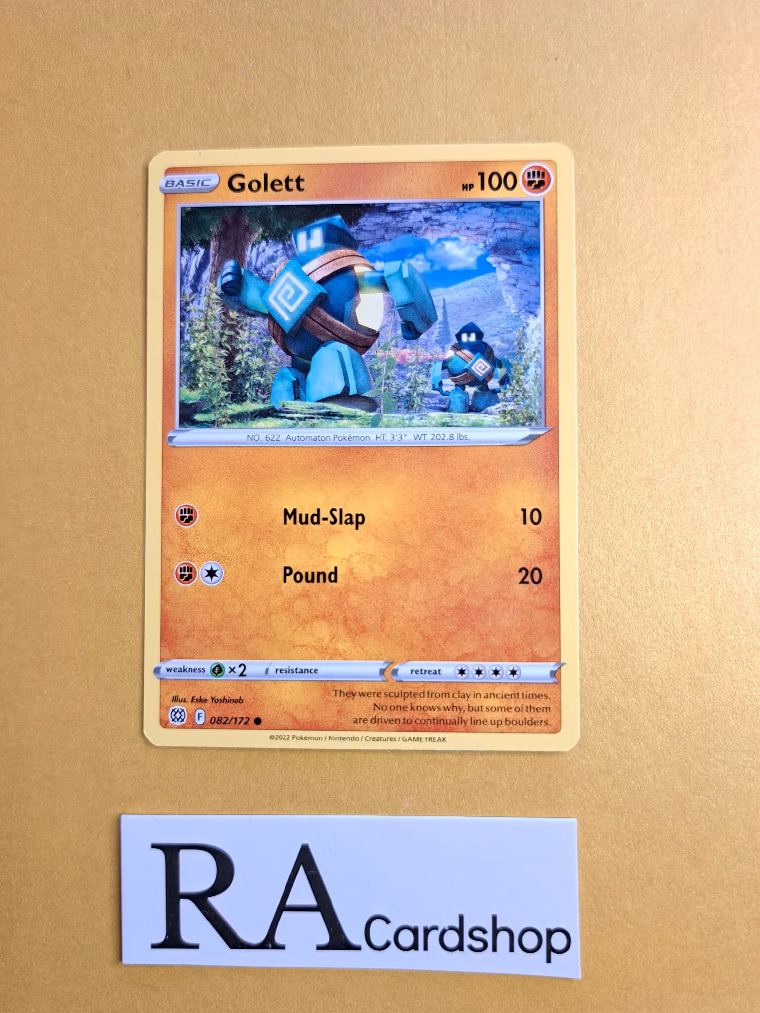 Golett Common 082/172 Brilliant Stars Pokemon