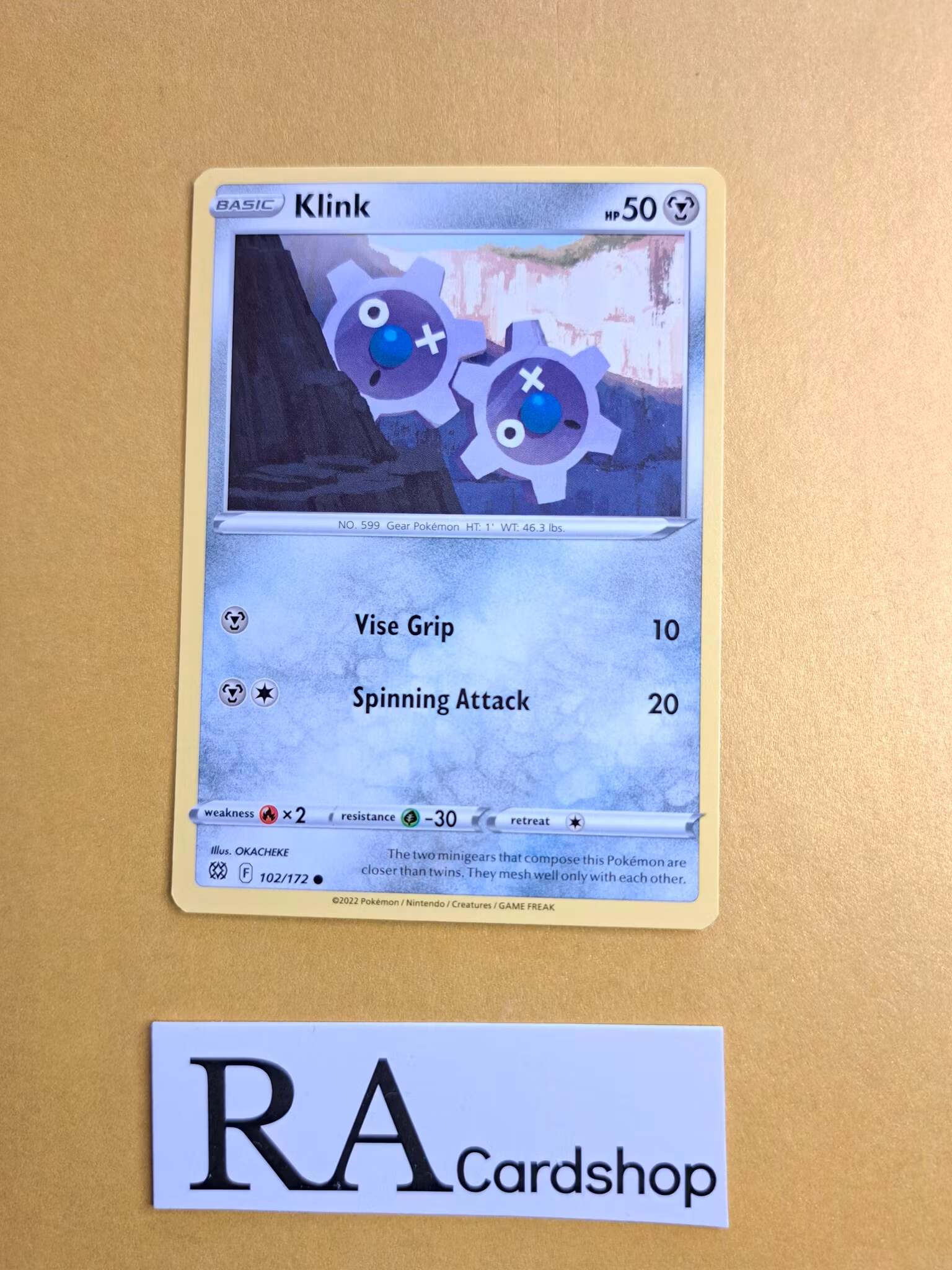 Klink Common 102/172 Brilliant Stars Pokemon