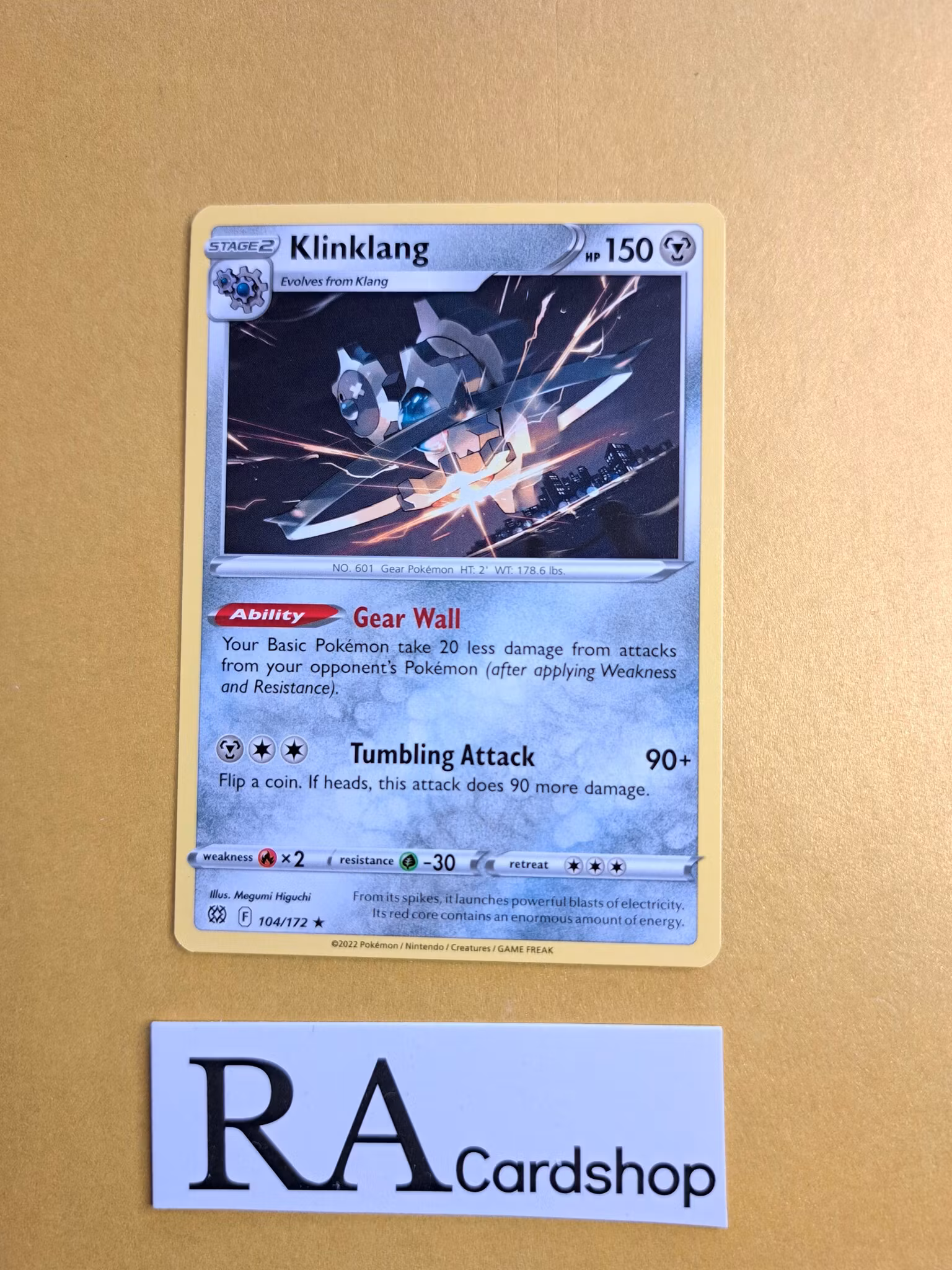 Klinklang Rare 104/172 Brilliant Stars Pokemon