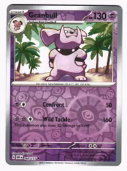 Granbull Reverse Holo Uncommon 088/197 Obsidian Flames Pokemon