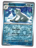 Beartic Reverse Holo Uncommon 054/197 Obsidian Flames Pokemon