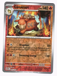 Camerupt Reverse Holo Uncommon 032/197 Obsidian Flames Pokemon