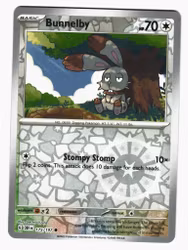 Bunnelby Reverse Holo Common 175/197 Obsidian Flames Pokemon