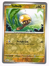 Tadbuld Reverse Holo Common 075/197 Obsidian Flames Pokemon